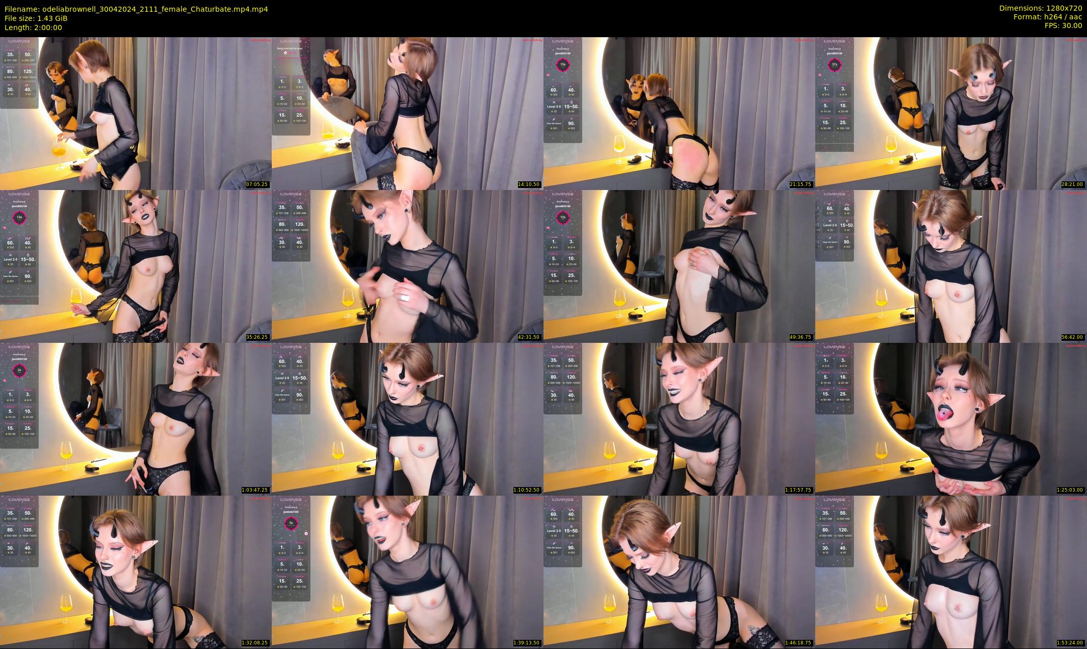 odeliabrownell — 120 minute Chaturbate female cam show recording, 720p, Apr 30, 2024