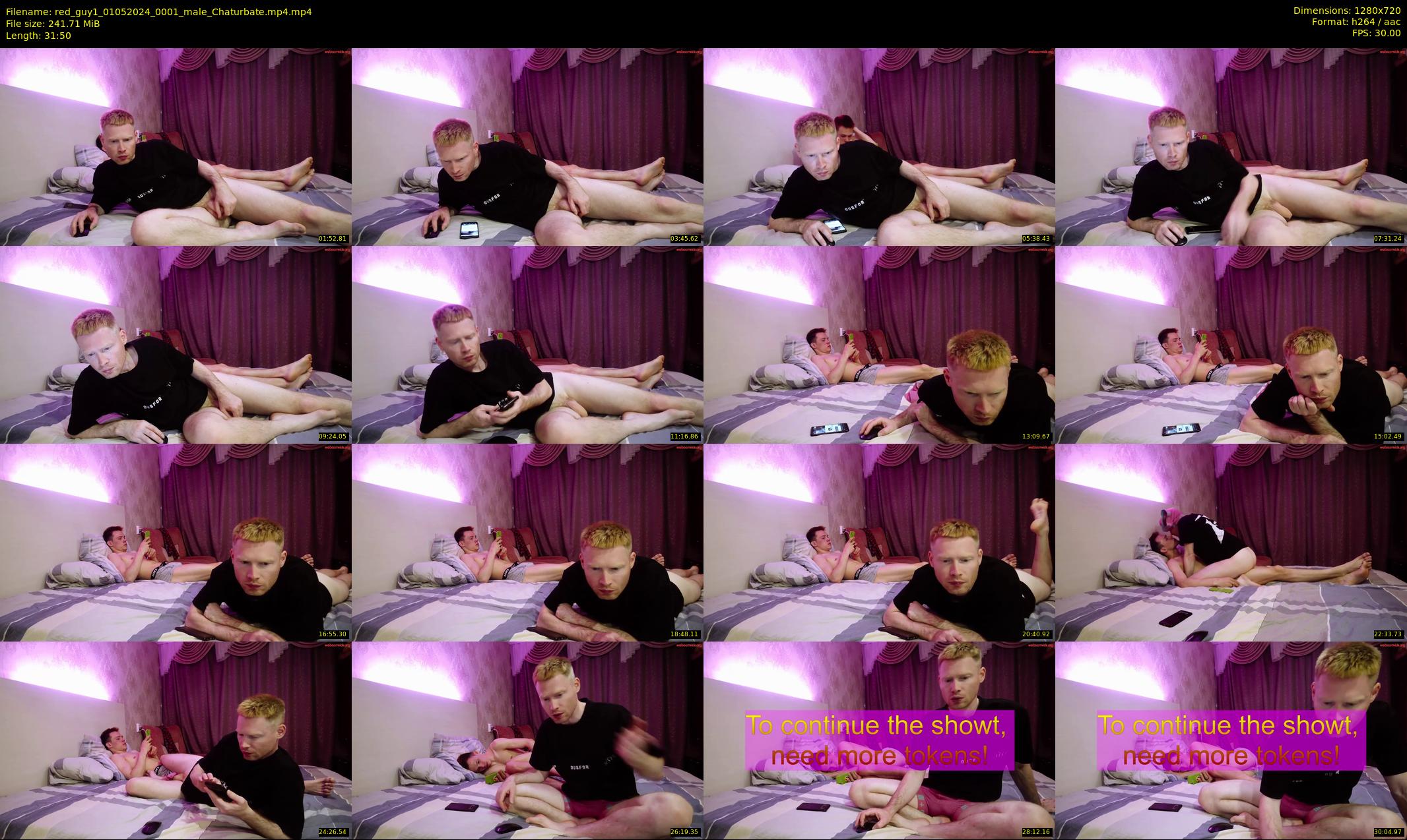 red_guy1 — 32 minute Chaturbate male cam show recording, 720p, May 1, 2024