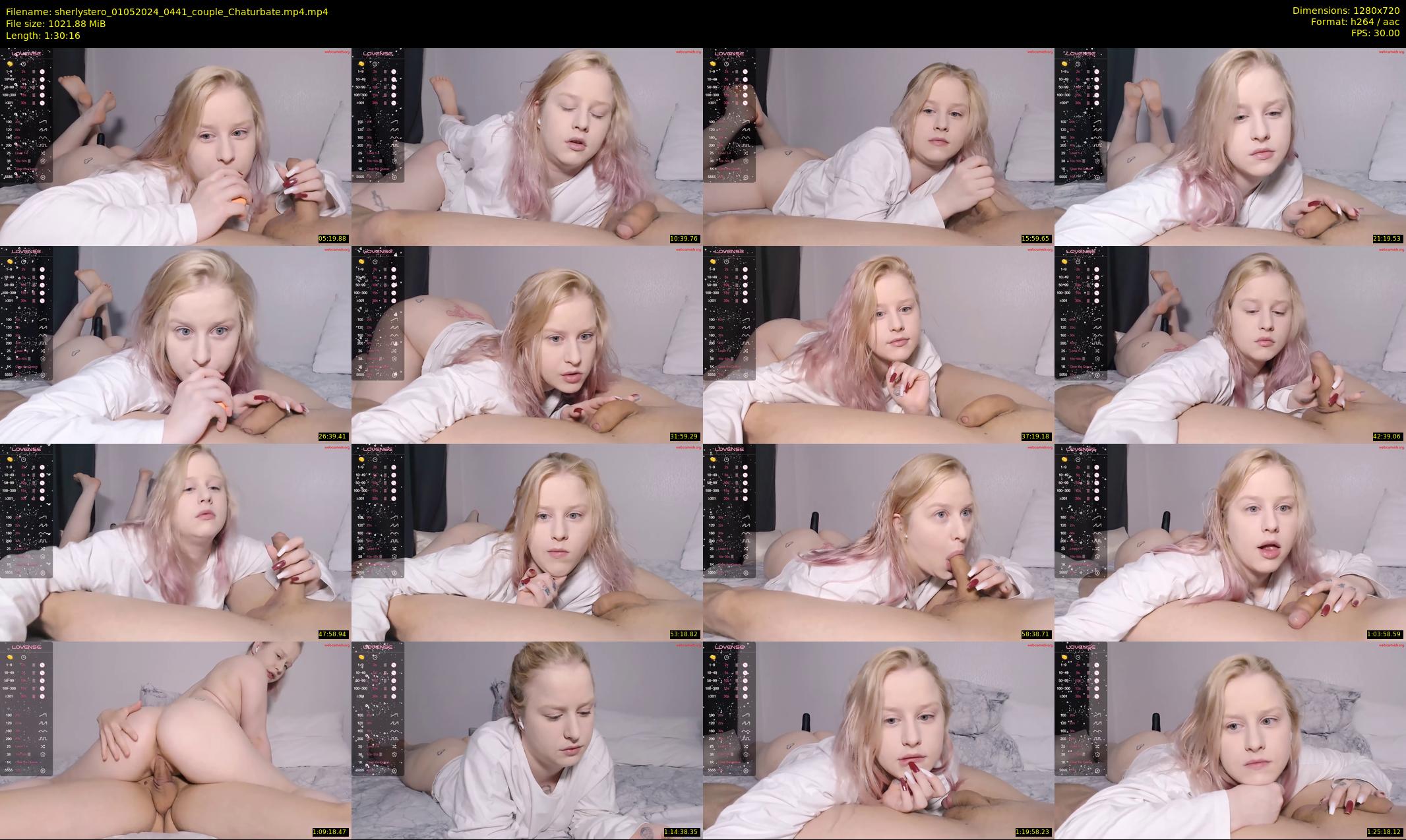 sherlystero — 91 minute Chaturbate couple cam show recording, 720p, May 1, 2024