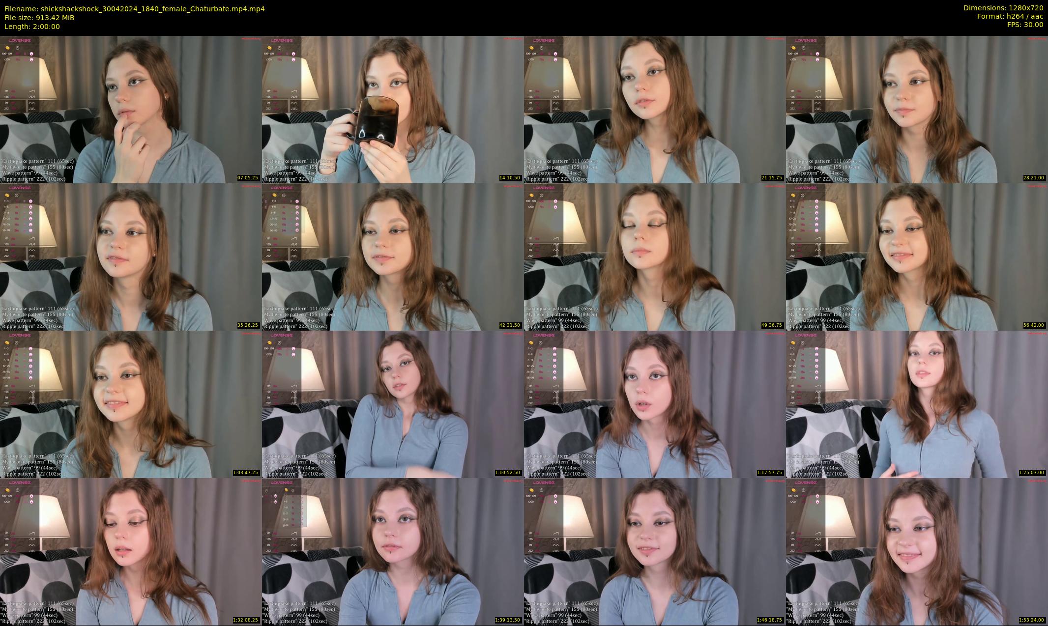 shickshackshock — 120 minute Chaturbate female cam show recording, 720p, Apr 30, 2024