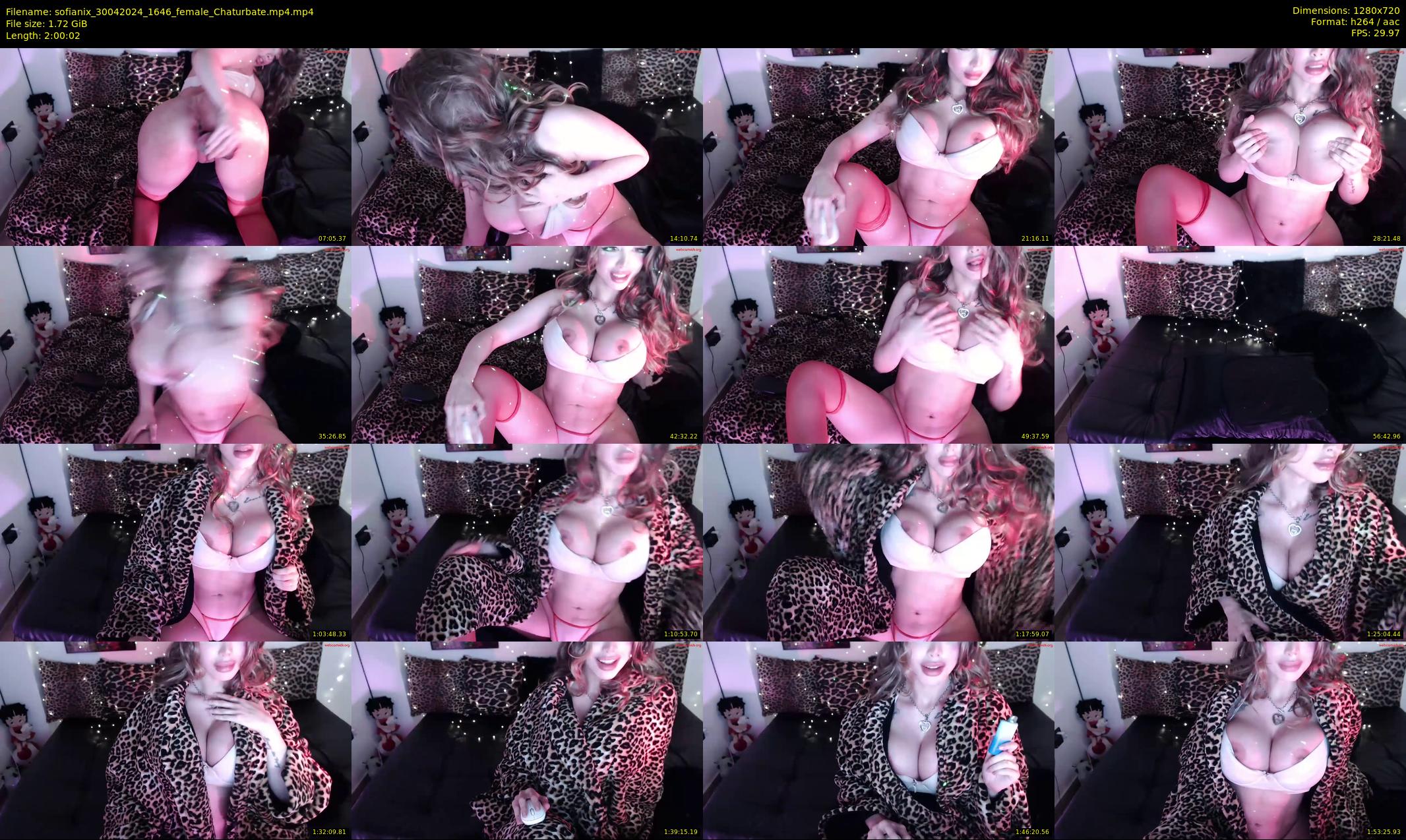 sofianix — 121 minute Chaturbate female cam show recording, 720p, Apr 30, 2024