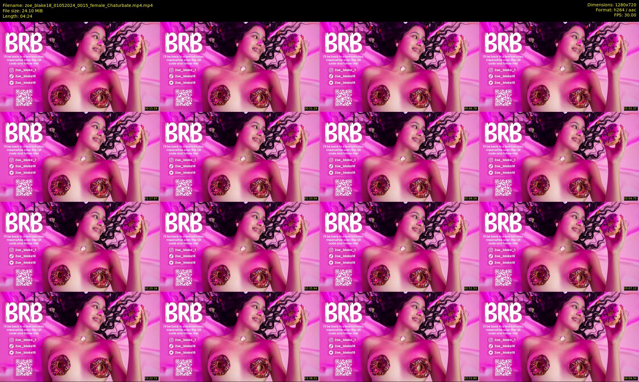 zoe_blake18 — 5 minute Chaturbate female cam show recording, 720p, May 1, 2024