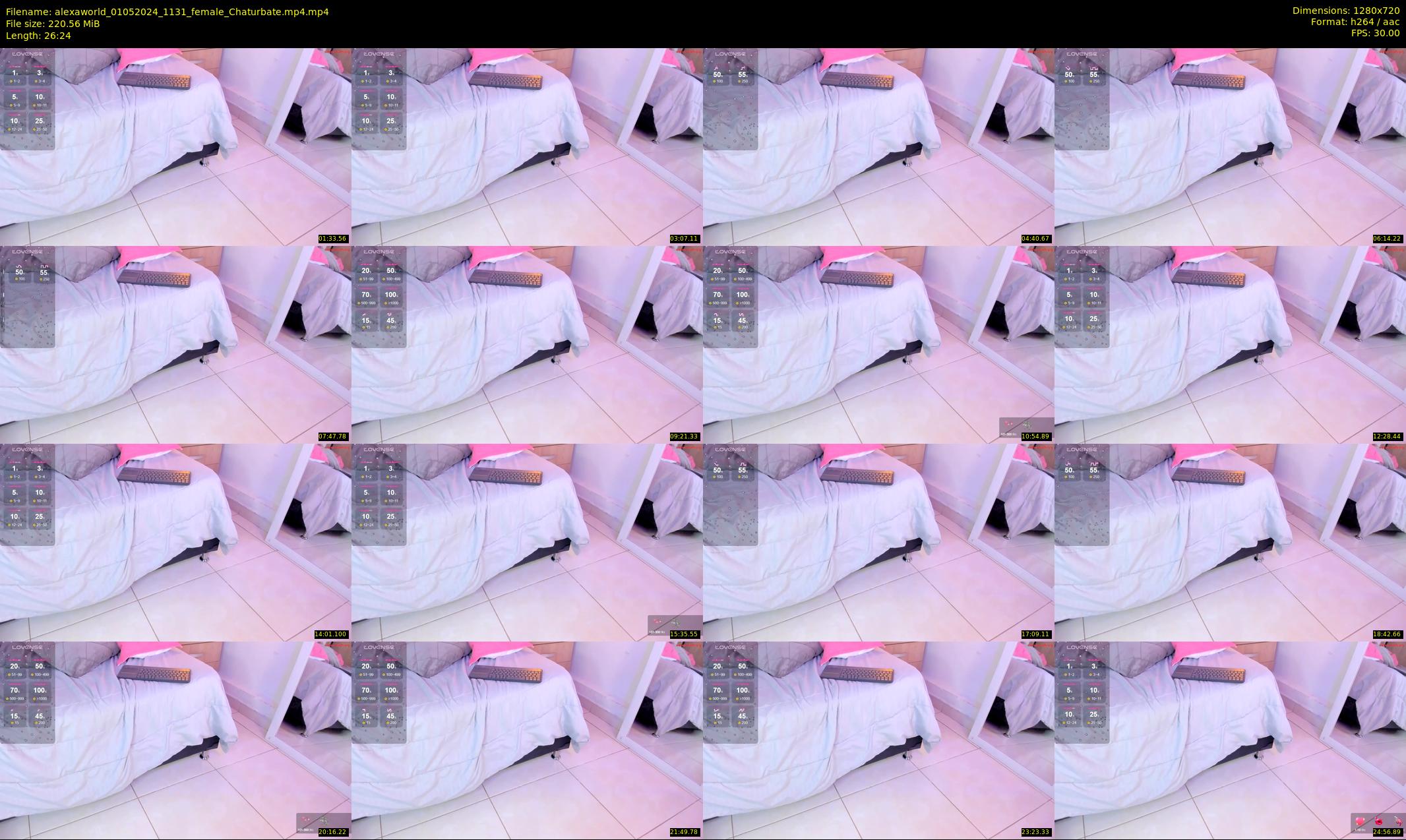 alexaworld — 27 minute Chaturbate female cam show recording, 720p, May 1, 2024