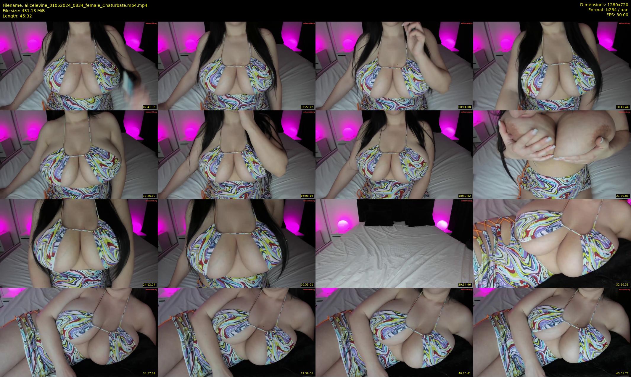 alicelevine — 46 minute Chaturbate female cam show recording, 720p, May 1, 2024