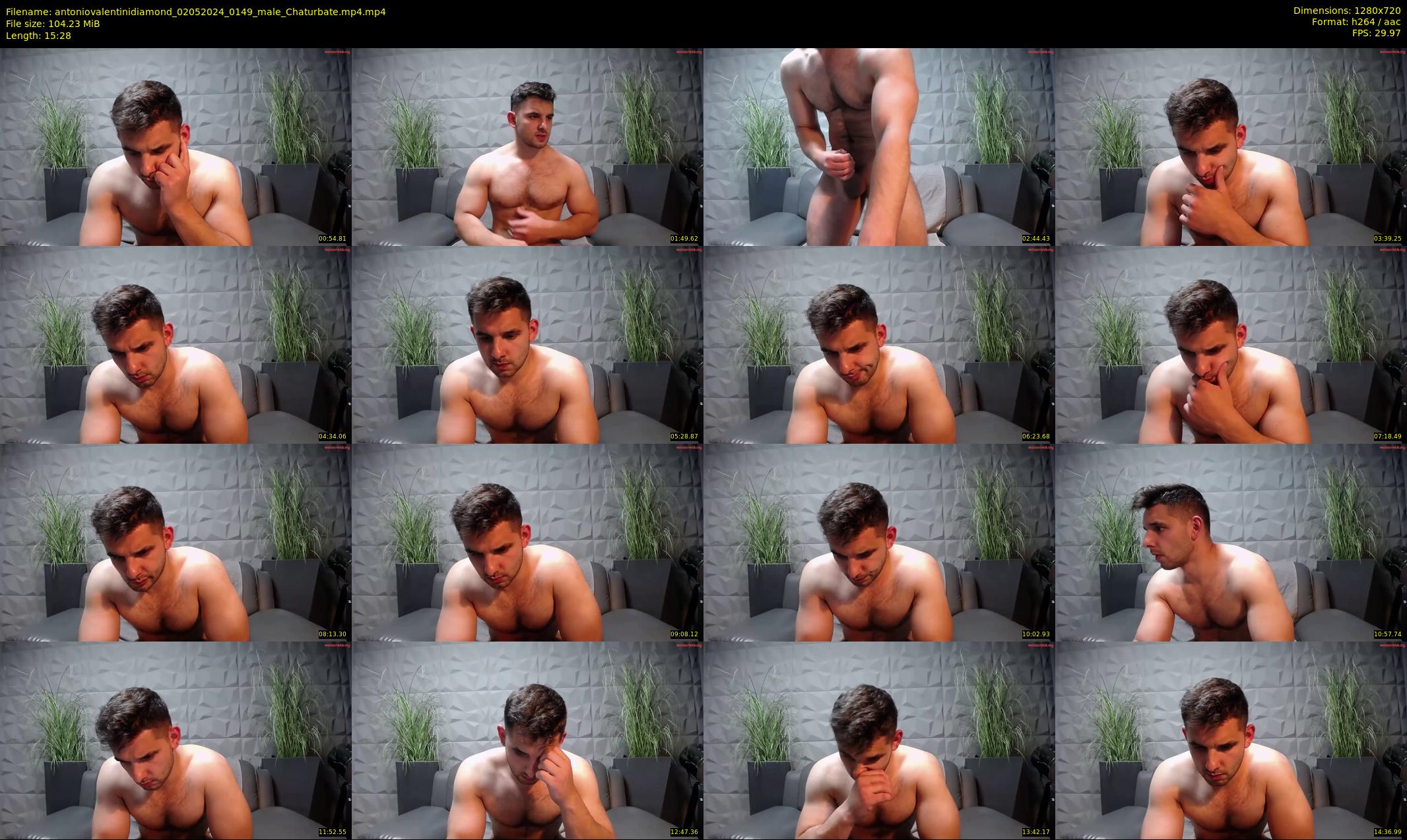 antoniovalentinidiamond — 16 minute Chaturbate male cam show recording, 720p, May 2, 2024