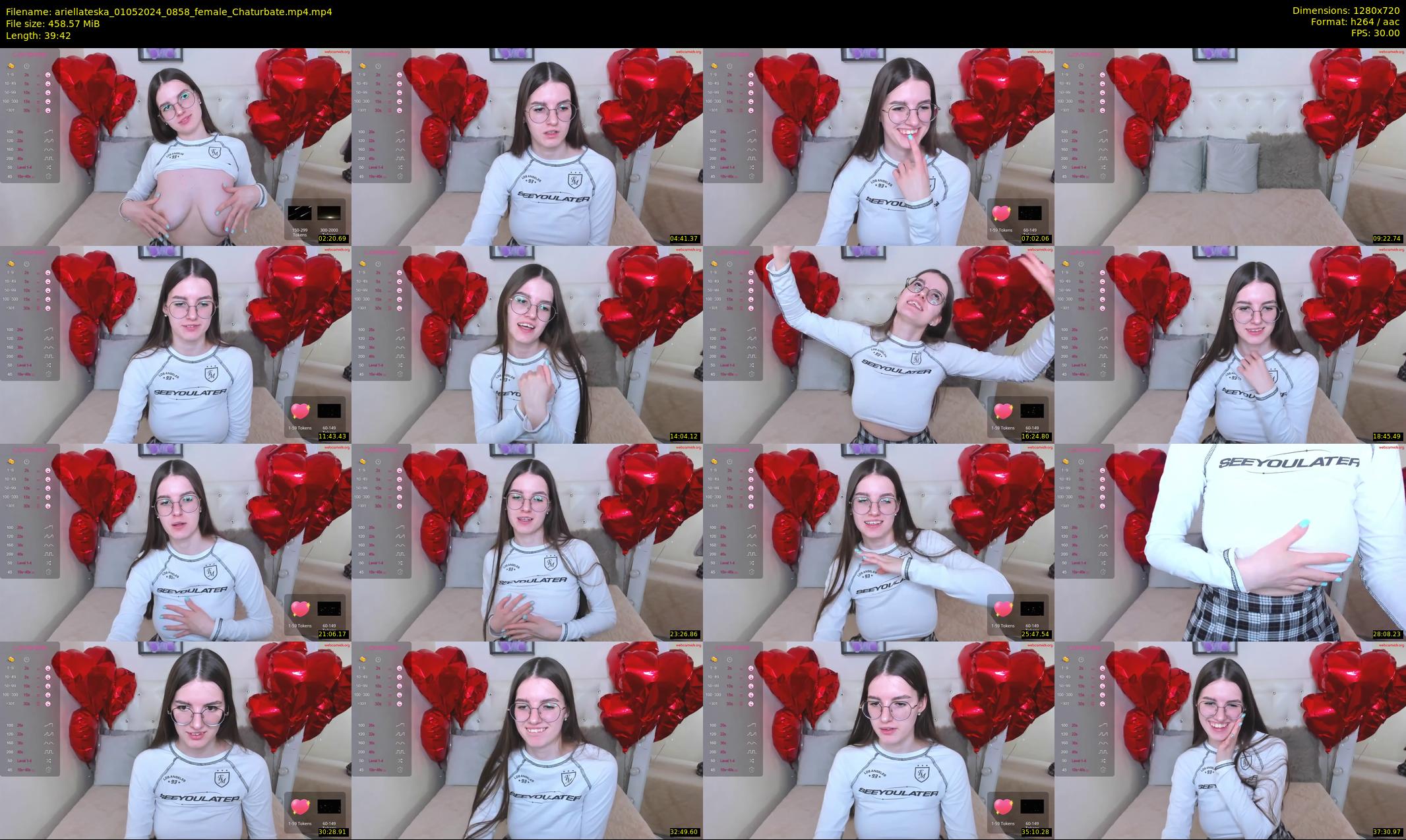 ariellateska — 40 minute Chaturbate female cam show recording, 720p, May 1, 2024