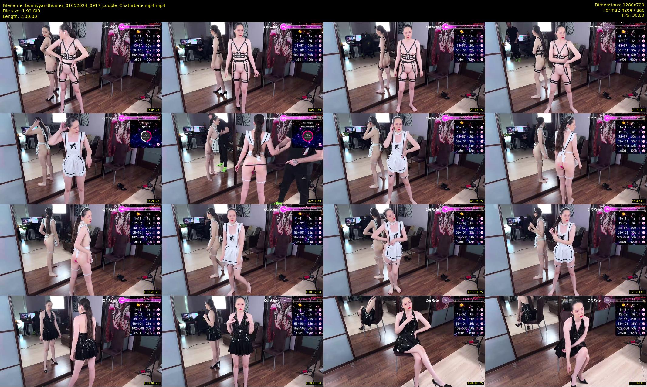 bunnyyandhunter — 120 minute Chaturbate couple cam show recording, 720p, May 1, 2024