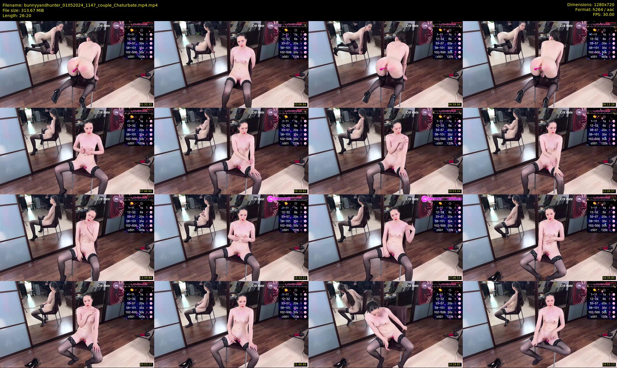 bunnyyandhunter — 27 minute Chaturbate couple cam show recording, 720p, May 1, 2024