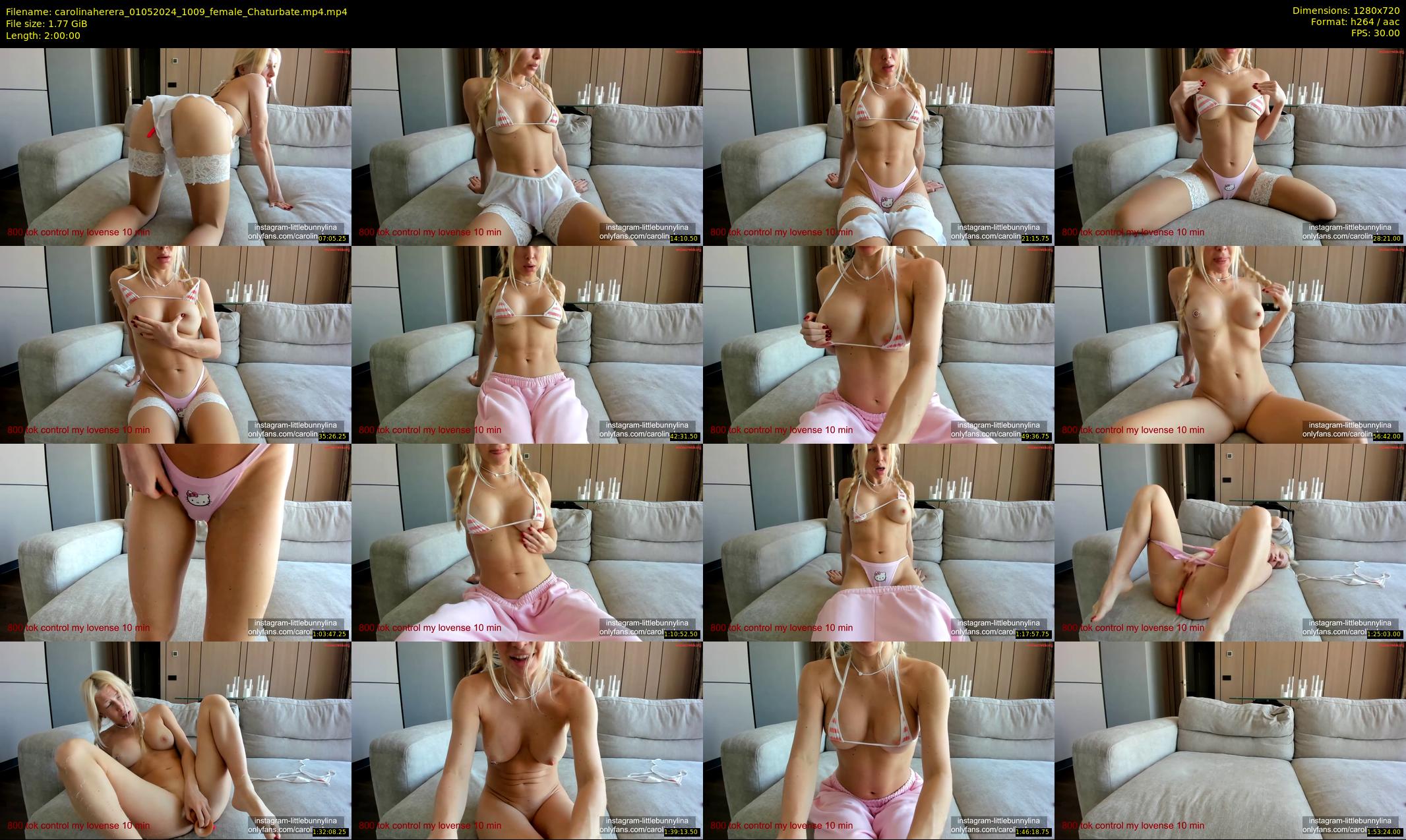 carolinaherera — 120 minute Chaturbate female cam show recording, 720p, May 1, 2024