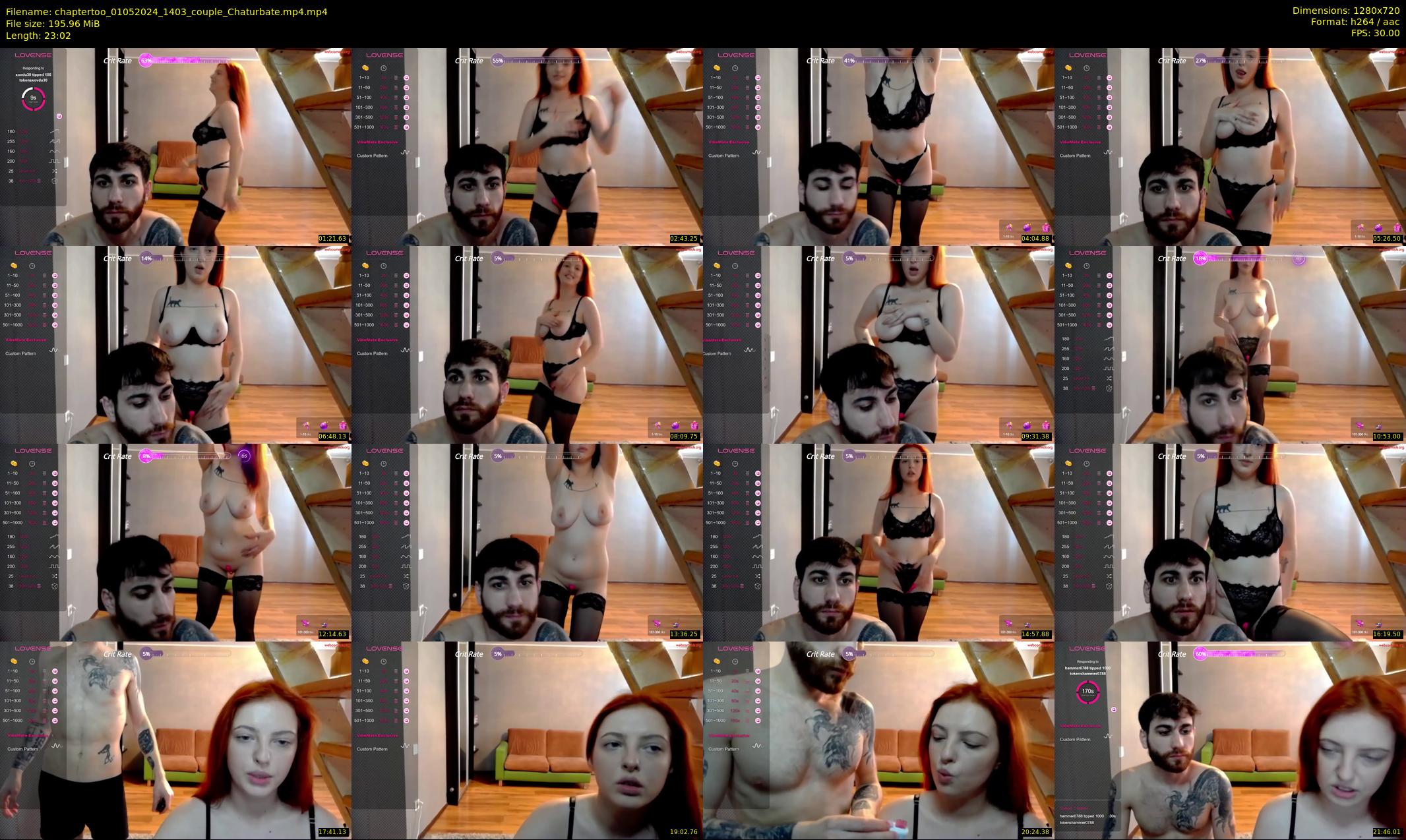 chaptertoo — 24 minute Chaturbate couple cam show recording, 720p, May 1, 2024