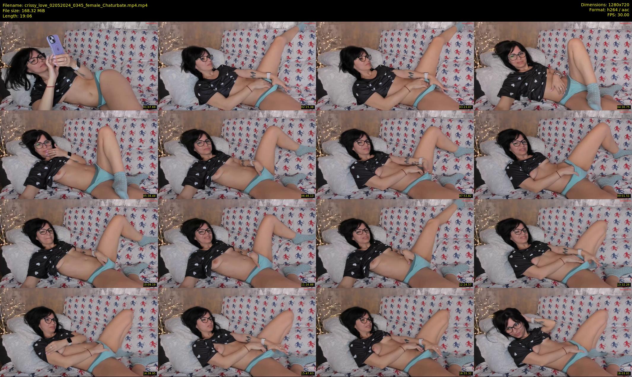 crissy_love — 20 minute Chaturbate female cam show recording, 720p, May 2, 2024