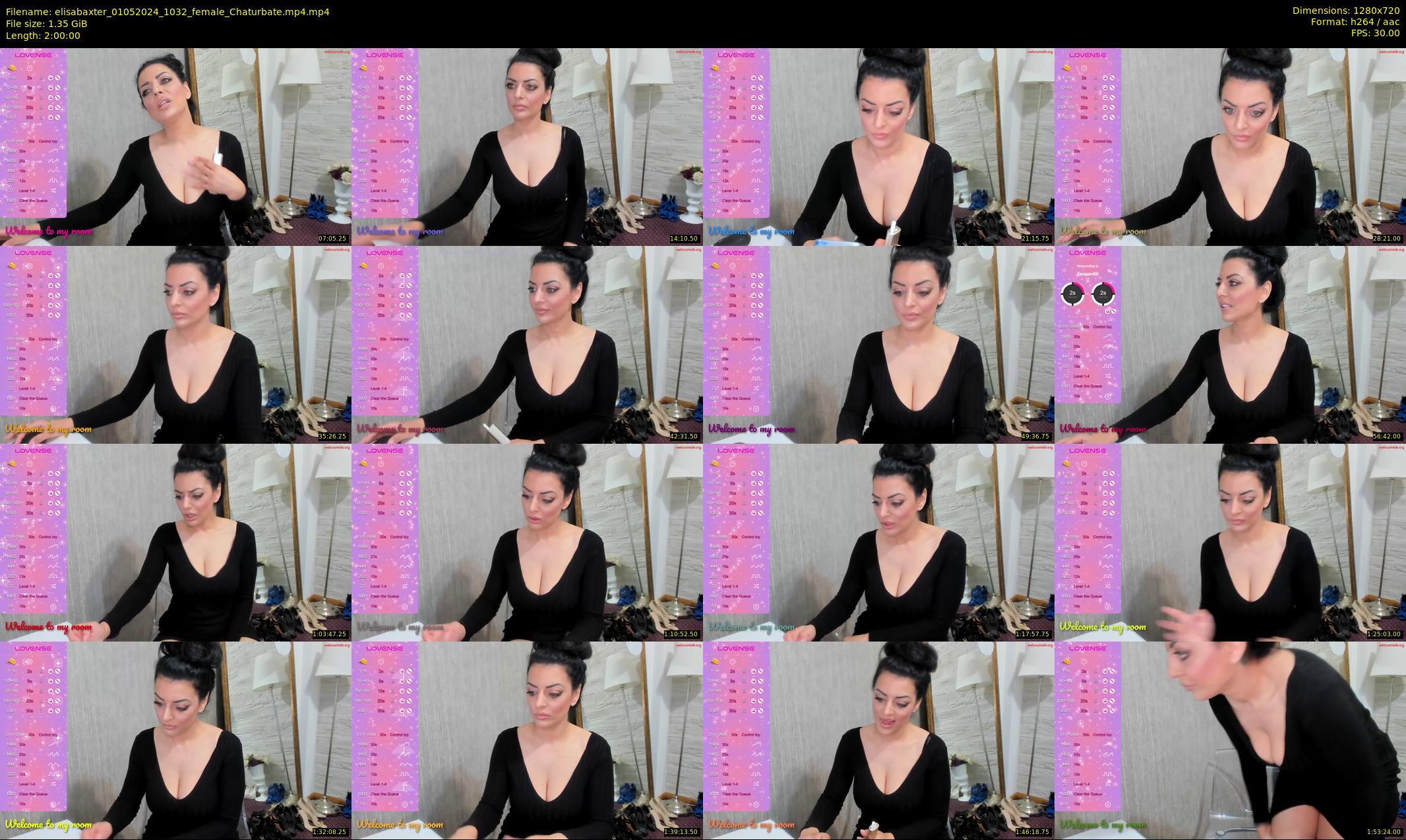 elisabaxter — 120 minute Chaturbate female cam show recording, 720p, May 1, 2024