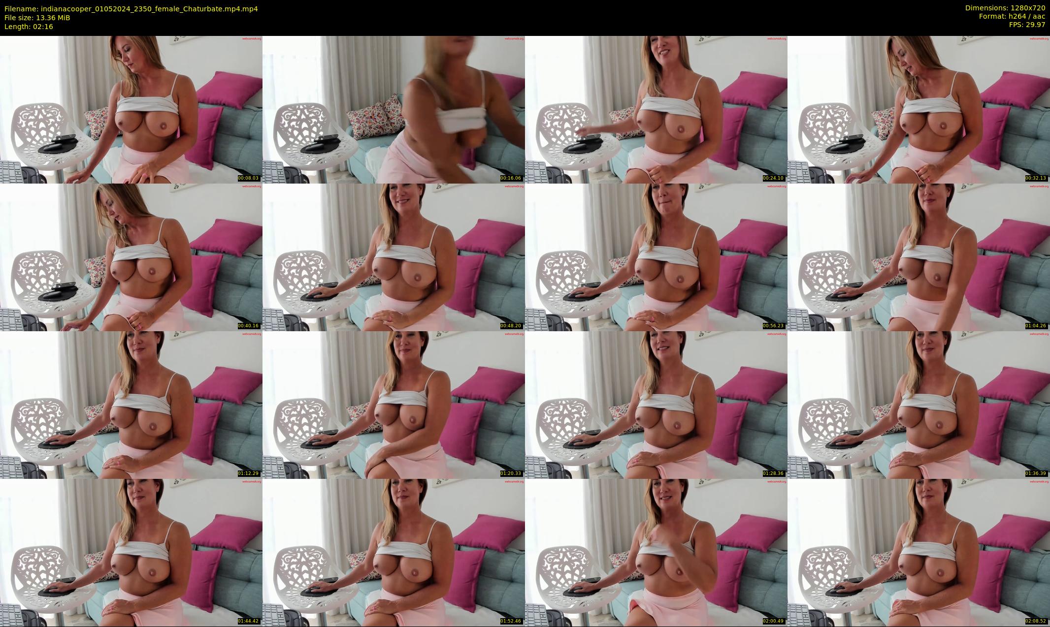 indianacooper — 3 minute Chaturbate female cam show recording, 720p, May 1, 2024