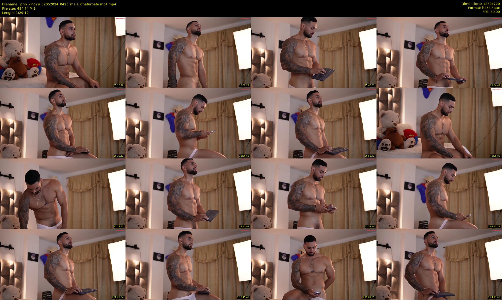 john_king29 — 90 minute Chaturbate male cam show recording, 720p, May 2, 2024