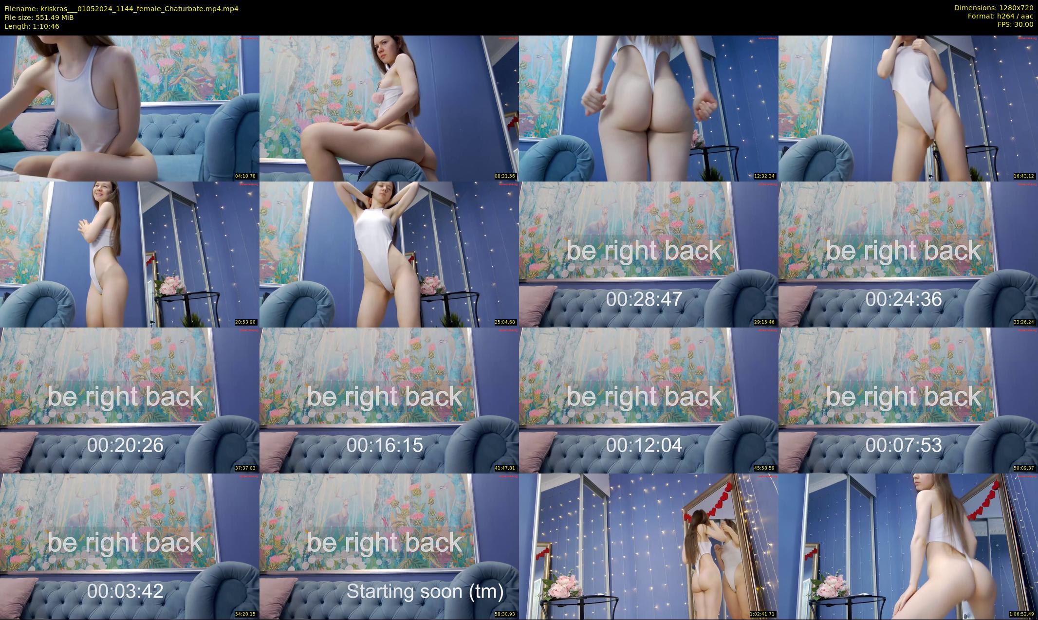 kriskras__ — 71 minute Chaturbate female cam show recording, 720p, May 1, 2024
