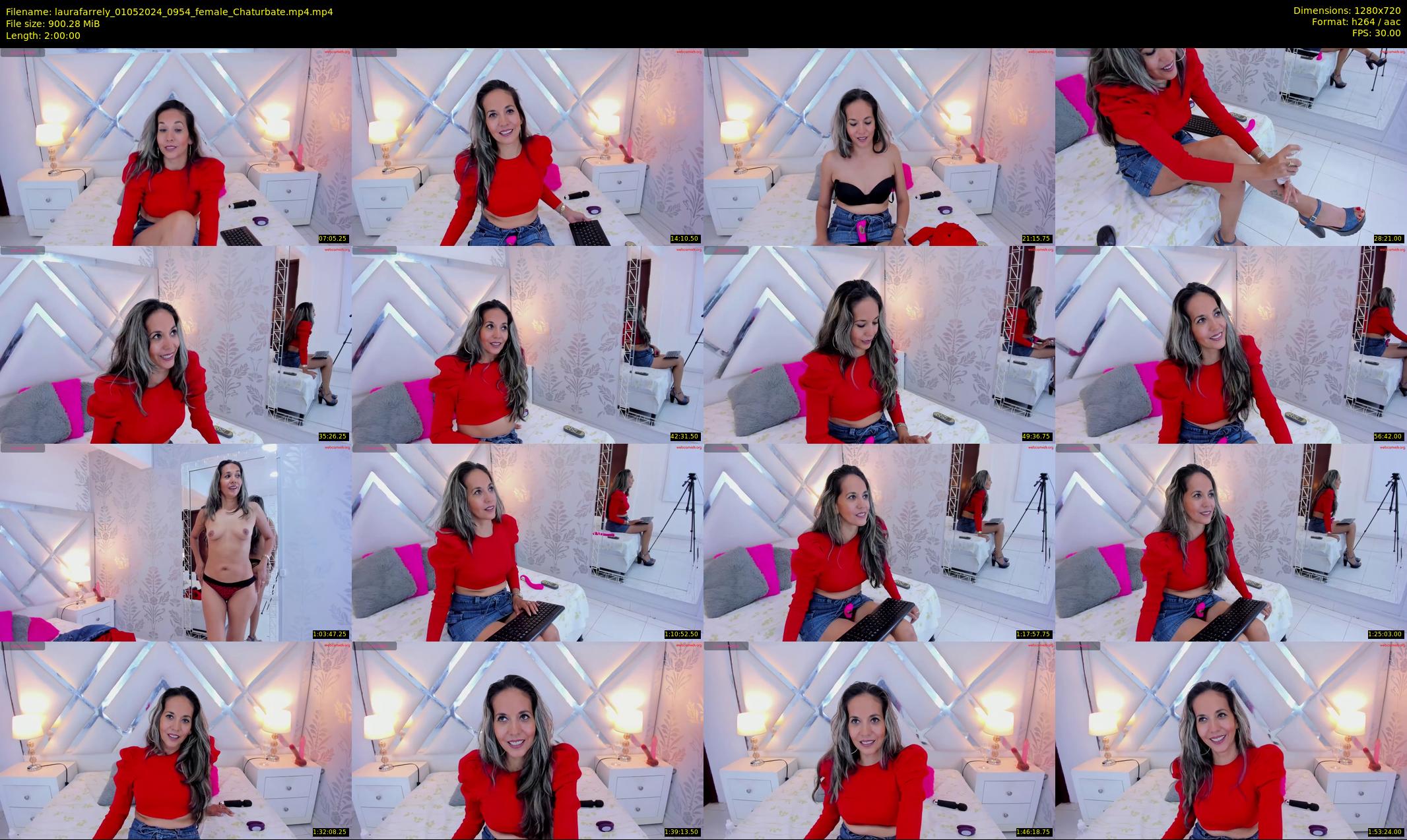 laurafarrely — 120 minute Chaturbate female cam show recording, 720p, May 1, 2024