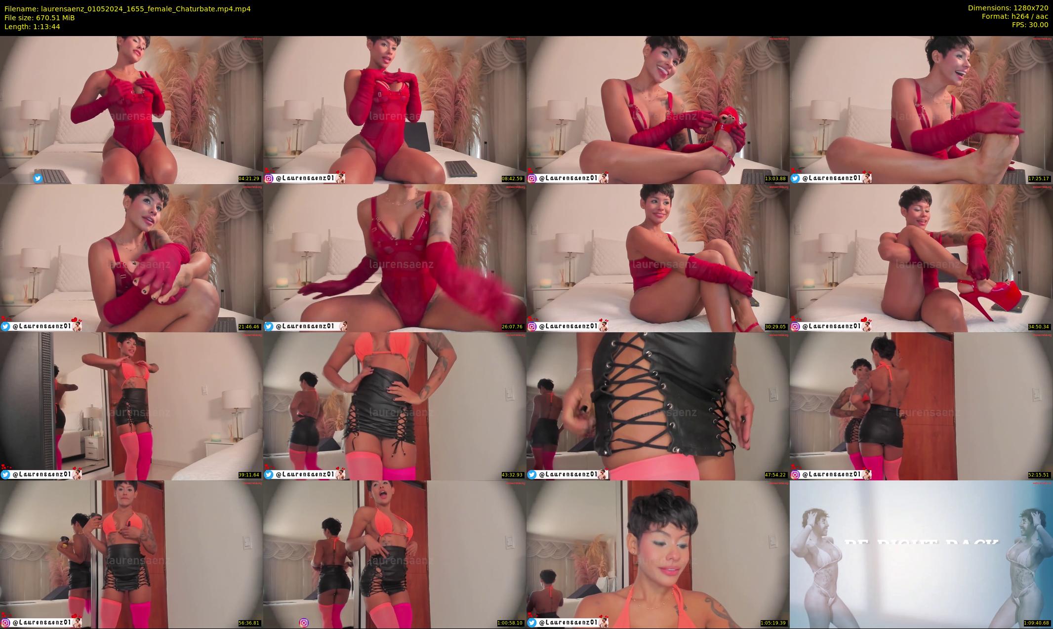 laurensaenz — 74 minute Chaturbate female cam show recording, 720p, May 1, 2024