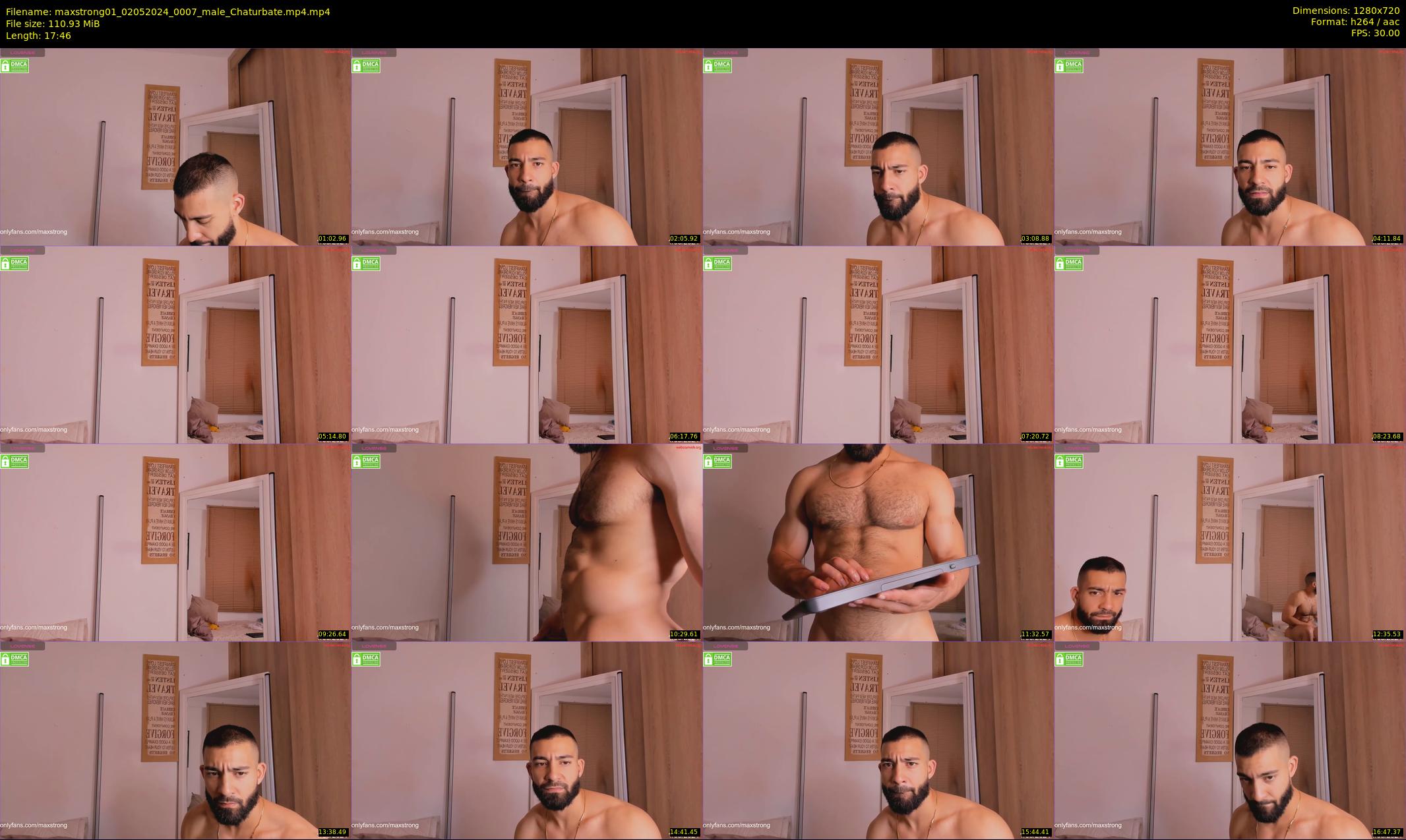 maxstrong01 — 18 minute Chaturbate male cam show recording, 720p, May 2, 2024