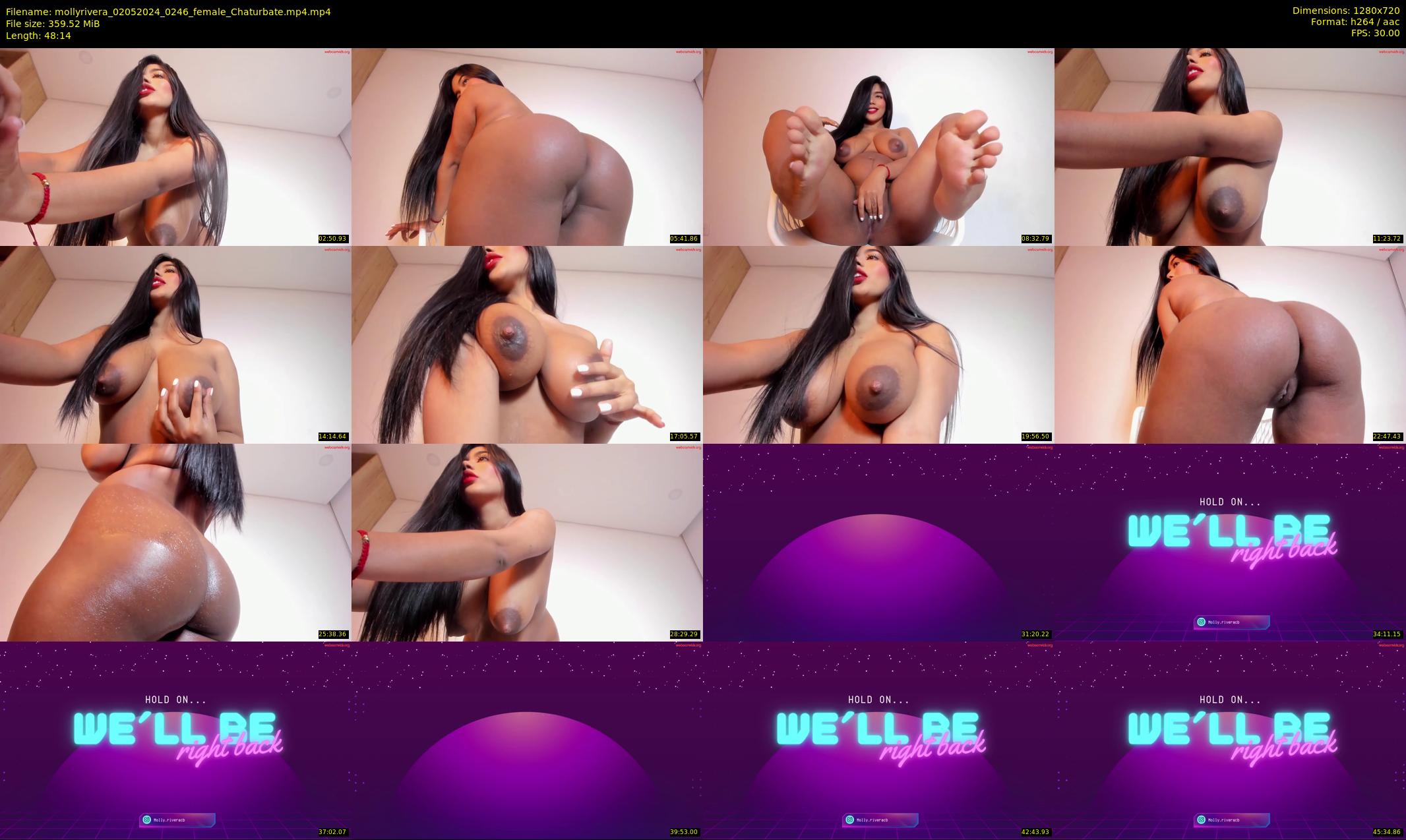 mollyrivera — 49 minute Chaturbate female cam show recording, 720p, May 2, 2024