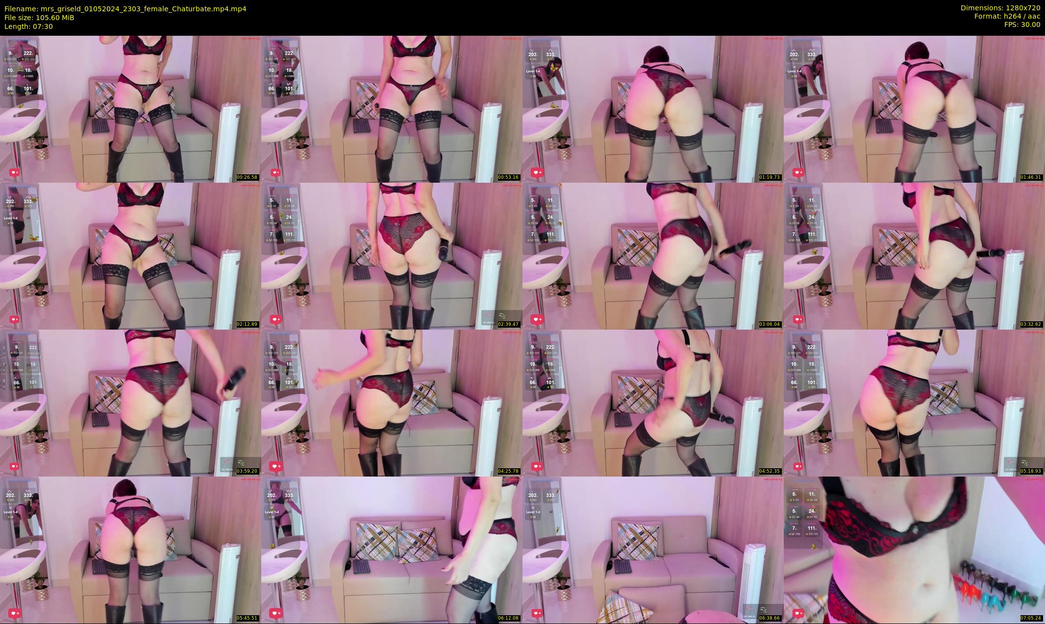 mrs_griseld — 8 minute Chaturbate female cam show recording, 720p, May 1, 2024