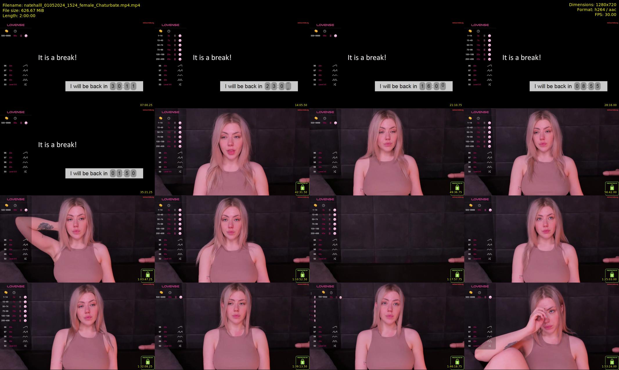 natehalll — 120 minute Chaturbate female cam show recording, 720p, May 1, 2024