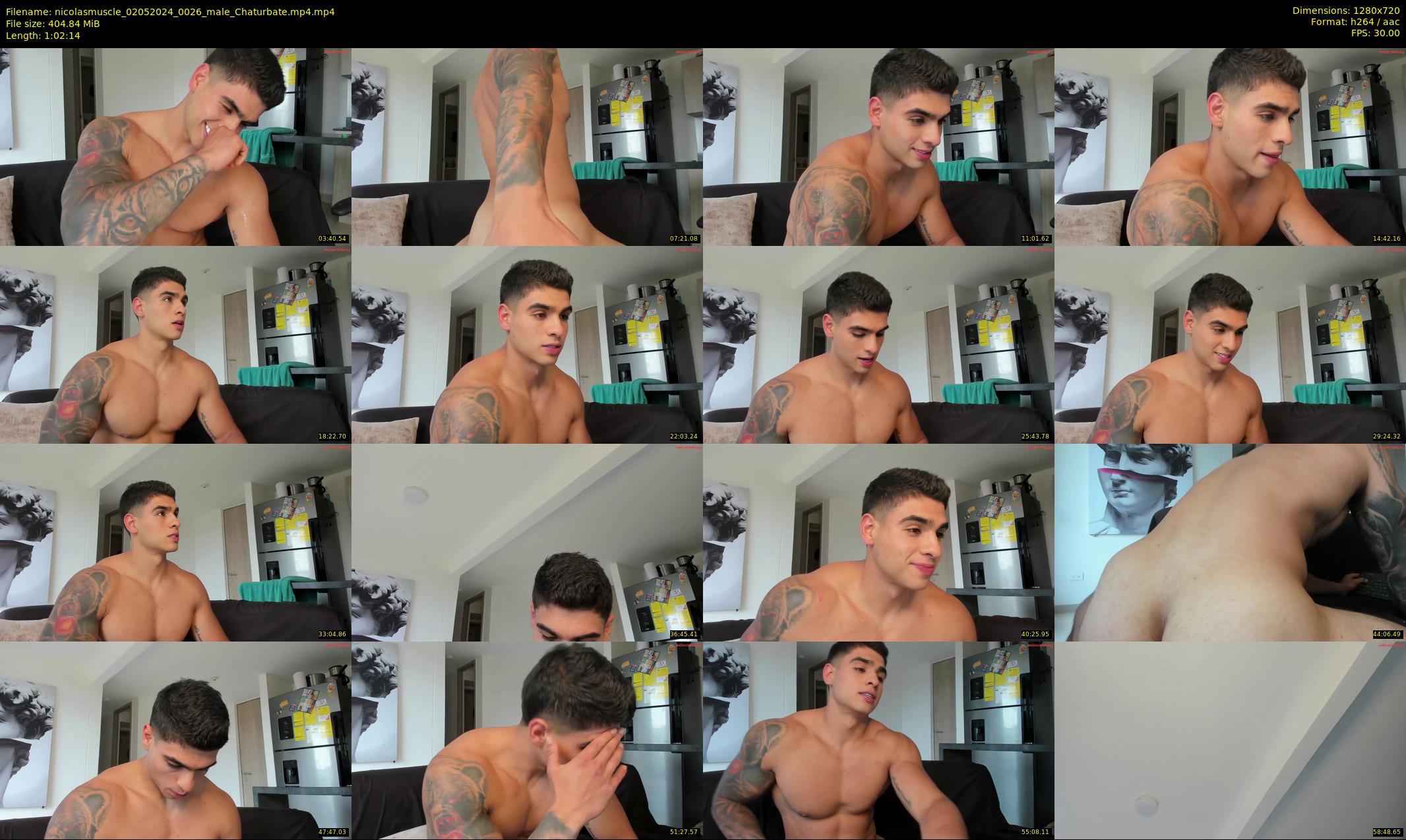 nicolasmuscle — 63 minute Chaturbate male cam show recording, 720p, May 2, 2024