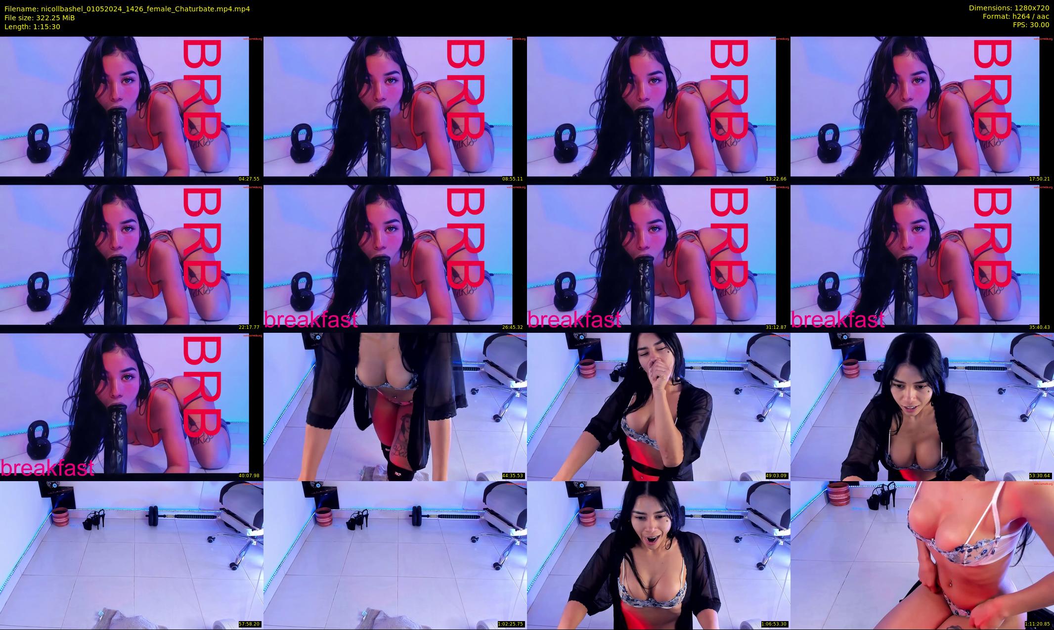 nicollbashel — 76 minute Chaturbate female cam show recording, 720p, May 1, 2024