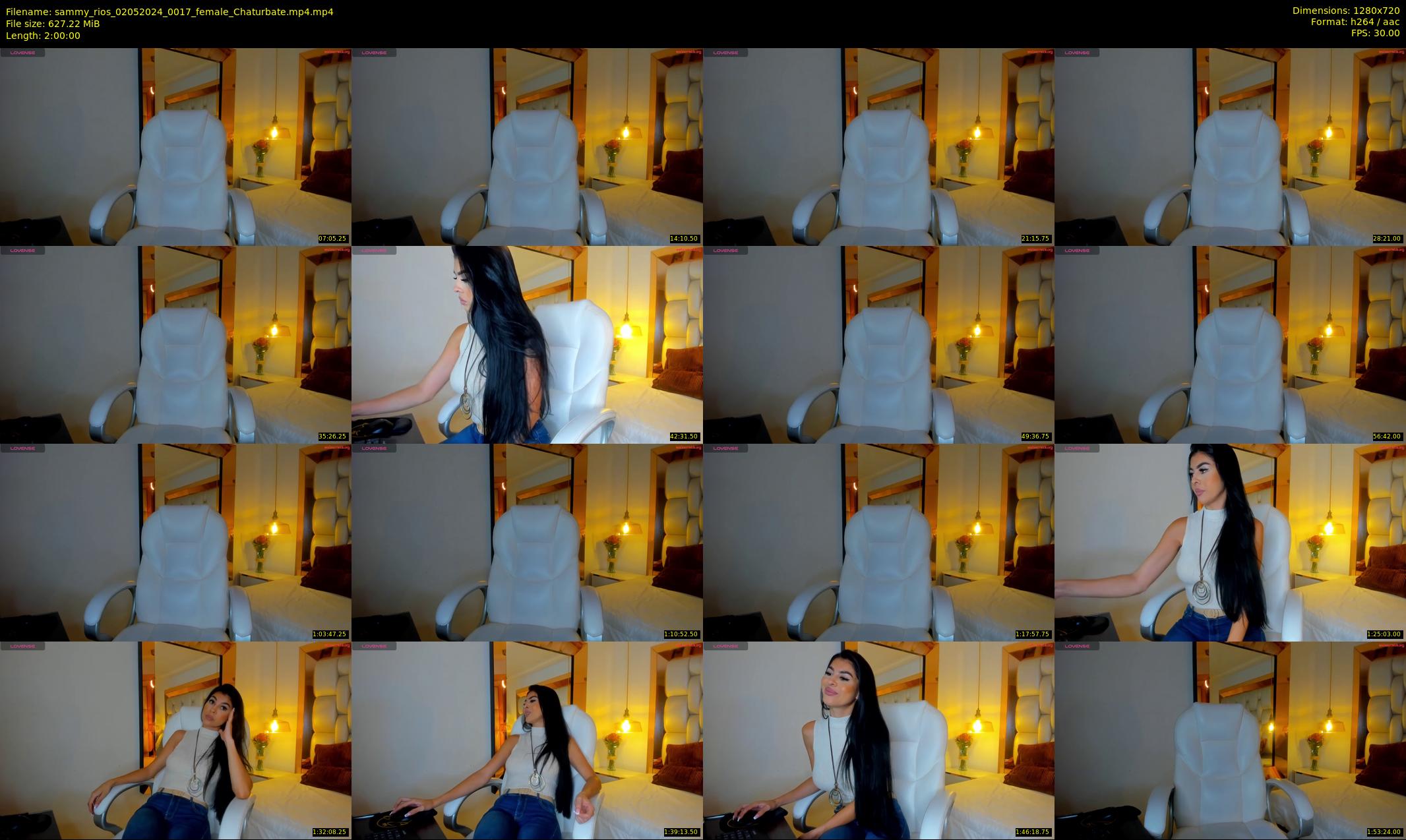 sammy_rios — 120 minute Chaturbate female cam show recording, 720p, May 2, 2024