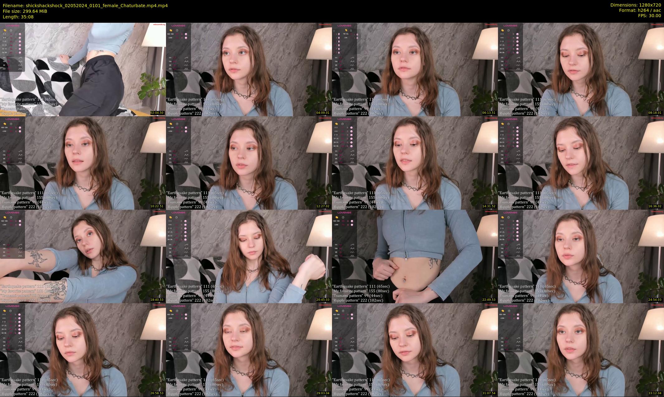 shickshackshock — 36 minute Chaturbate female cam show recording, 720p, May 2, 2024