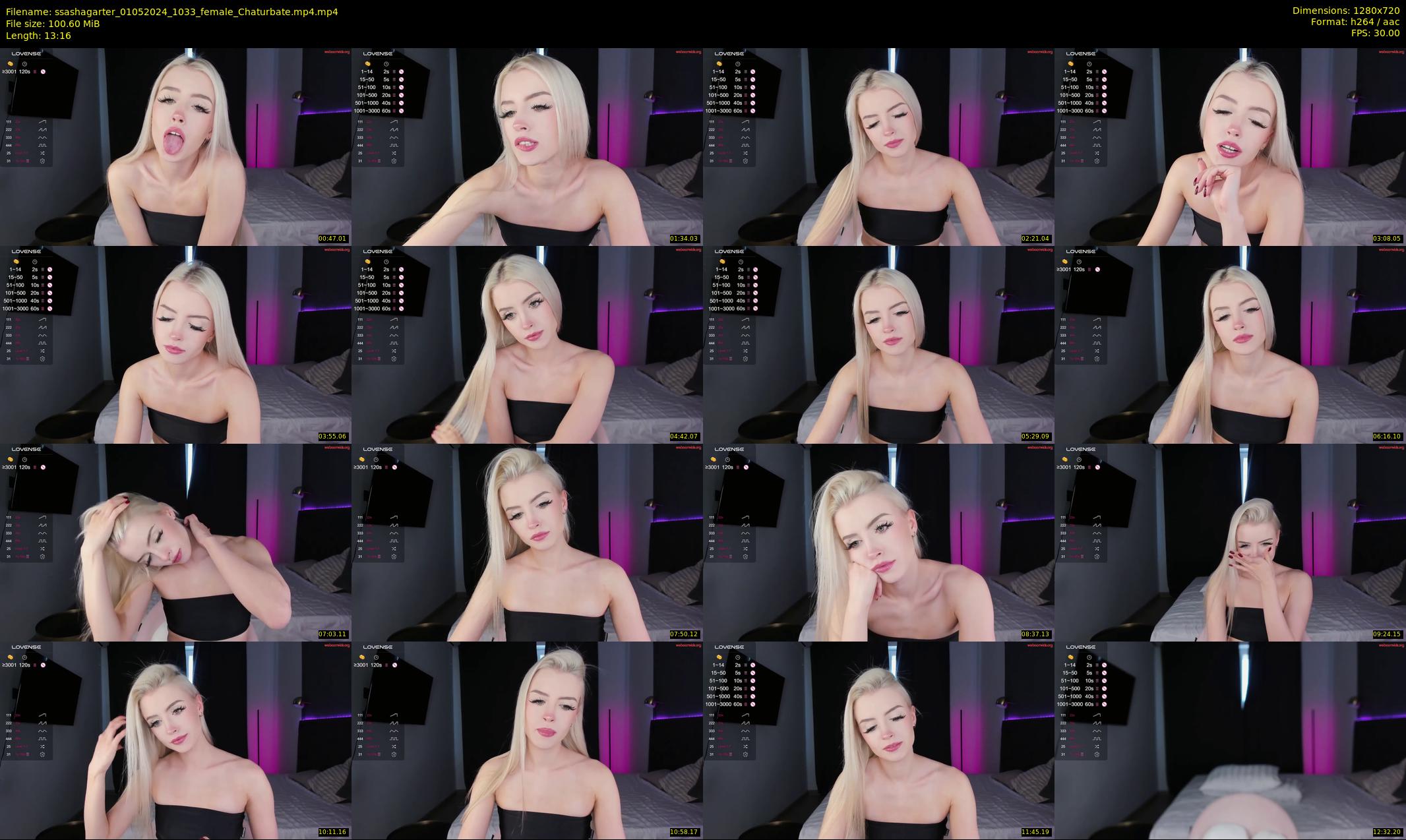 ssashagarter — 14 minute Chaturbate female cam show recording, 720p, May 1, 2024
