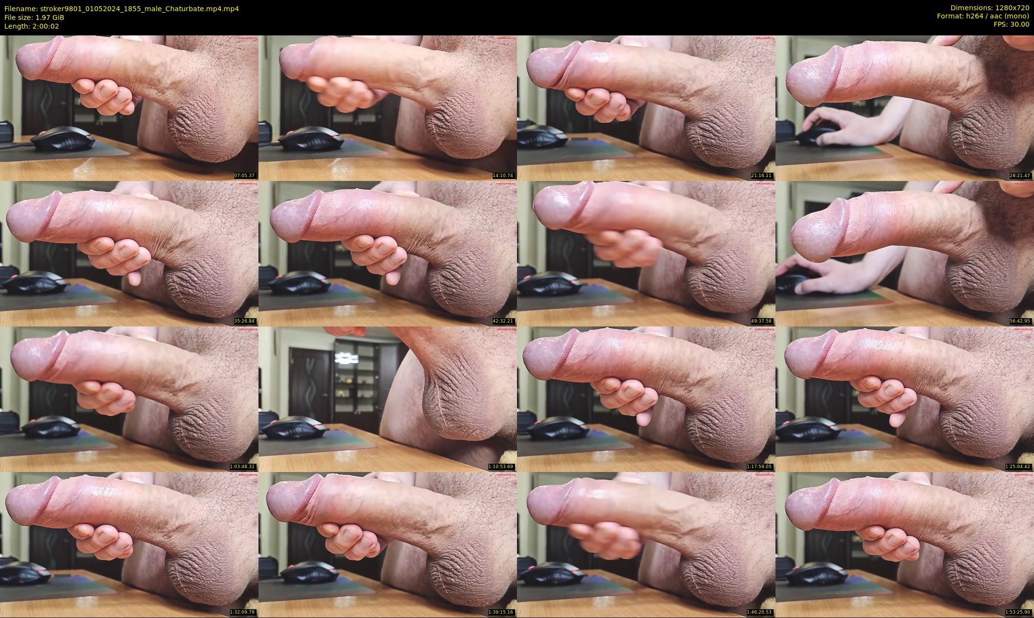 stroker9801 — 121 minute Chaturbate male cam show recording, 720p, May 1, 2024