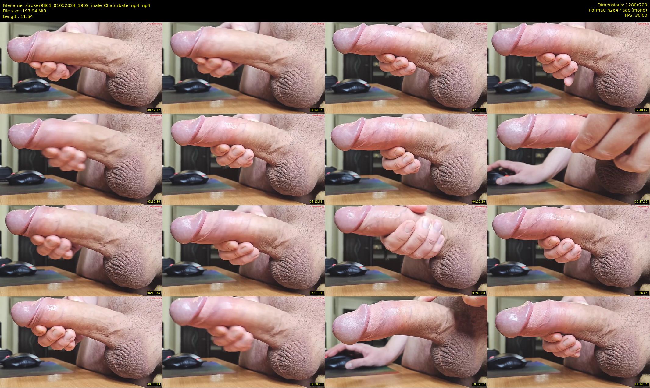 stroker9801 — 12 minute Chaturbate male cam show recording, 720p, May 1, 2024