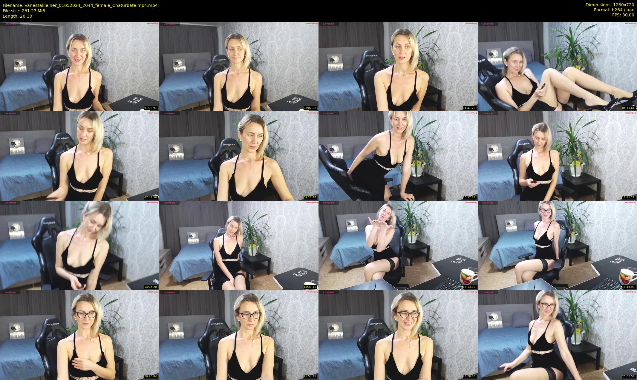 vanessakleiner — 27 minute Chaturbate female cam show recording, 720p, May 1, 2024