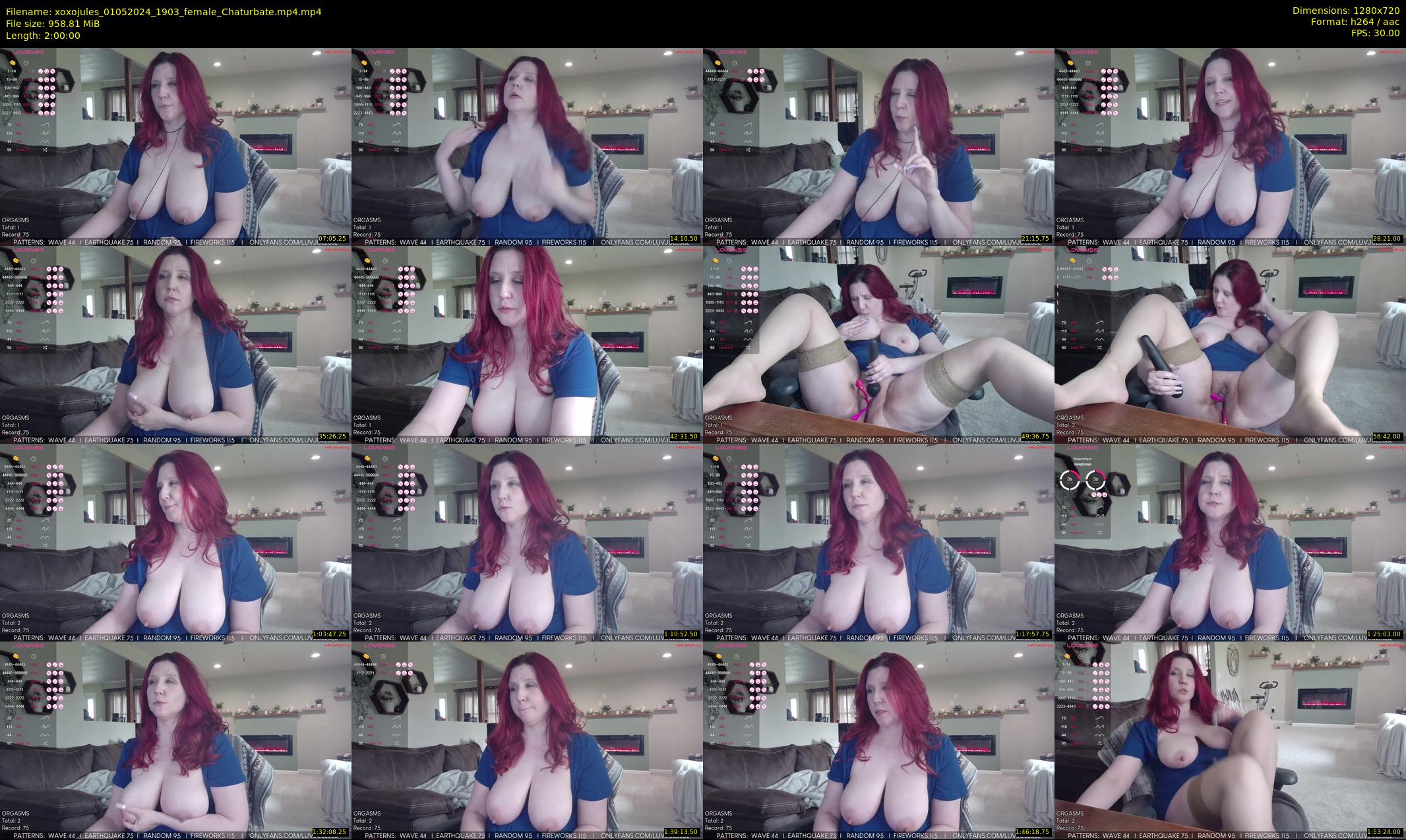xoxojules — 120 minute Chaturbate female cam show recording, 720p, May 1, 2024