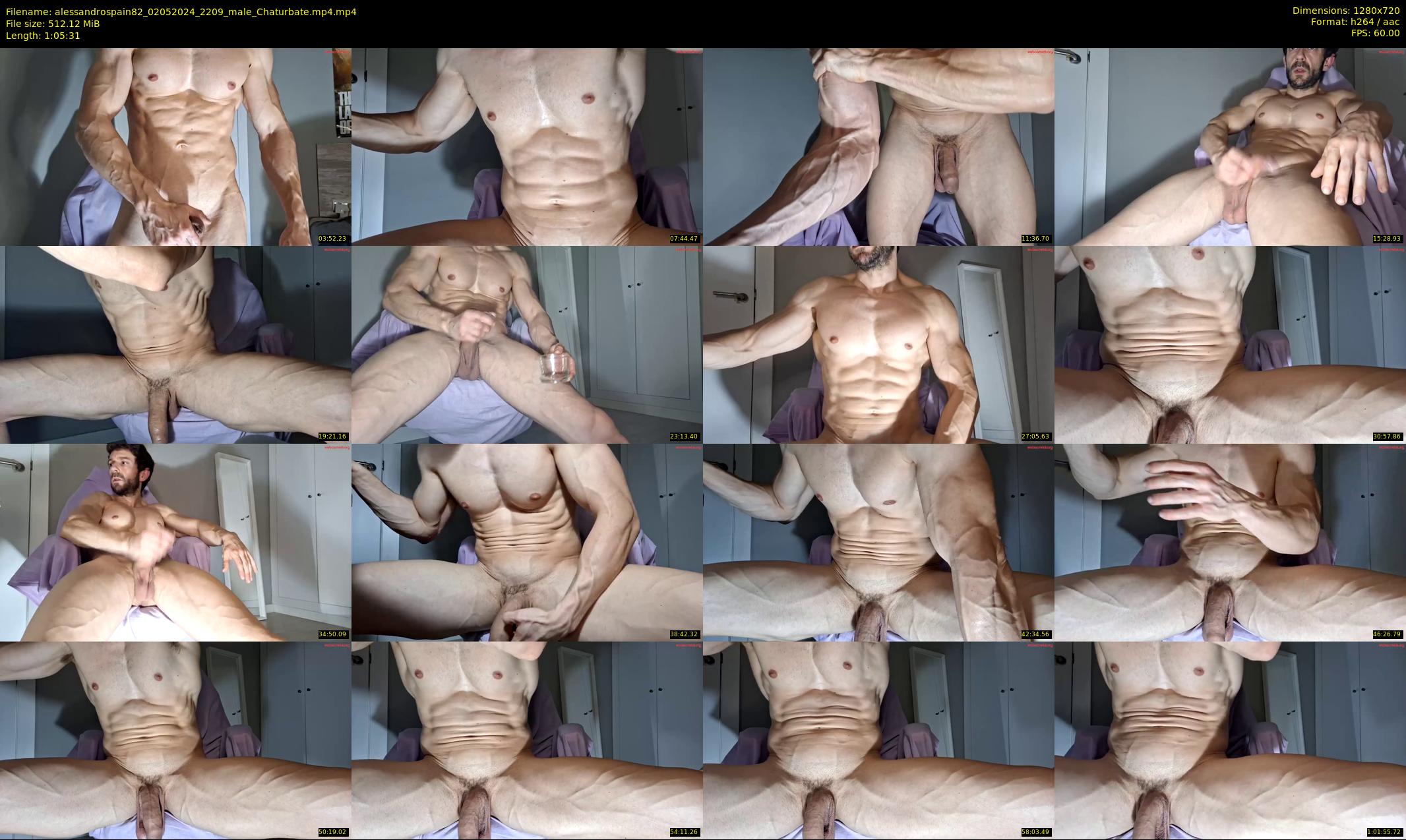 alessandrospain82 — 66 minute Chaturbate male cam show recording, 720p, May 2, 2024
