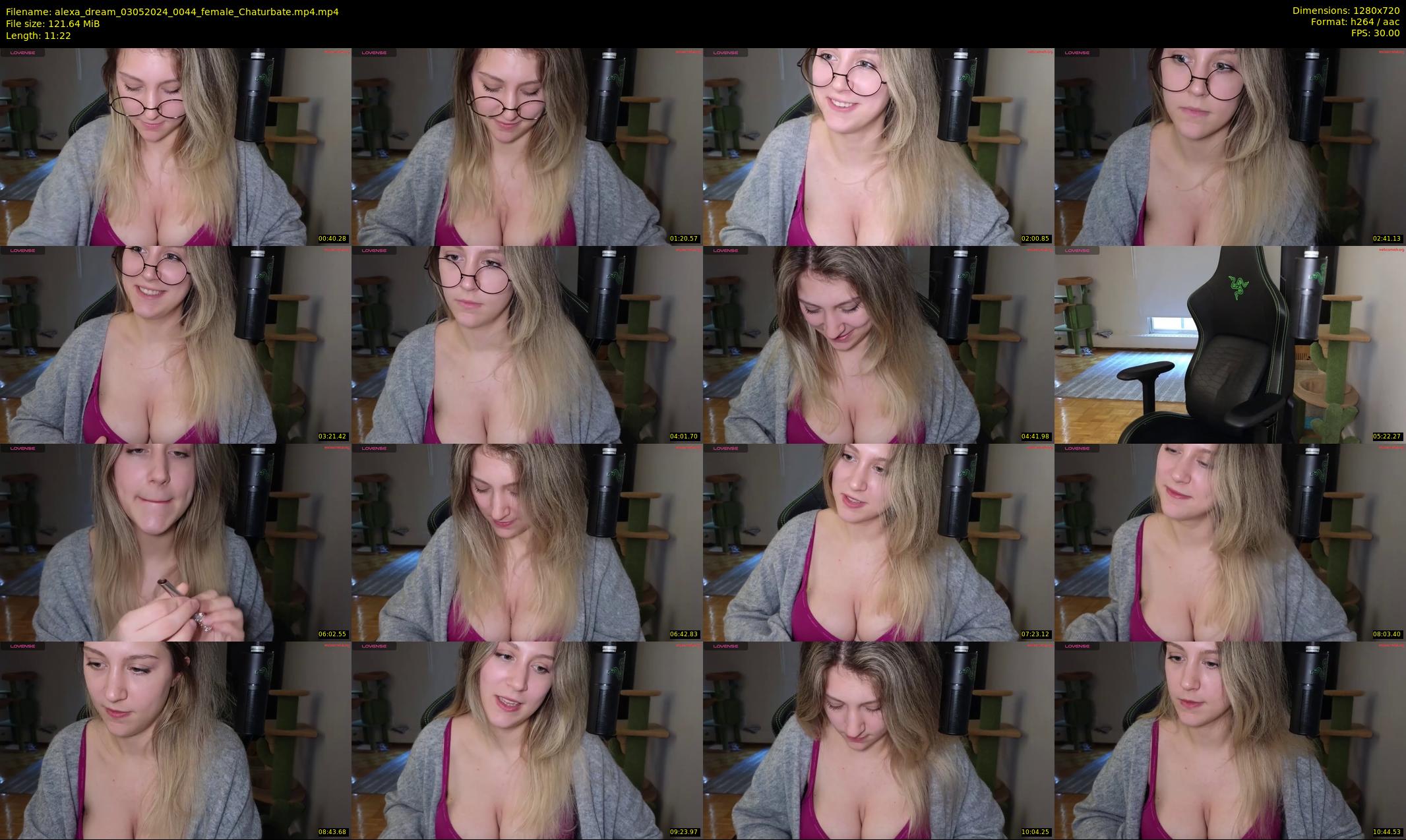 alexa_dream — 12 minute Chaturbate female cam show recording, 720p, May 3, 2024