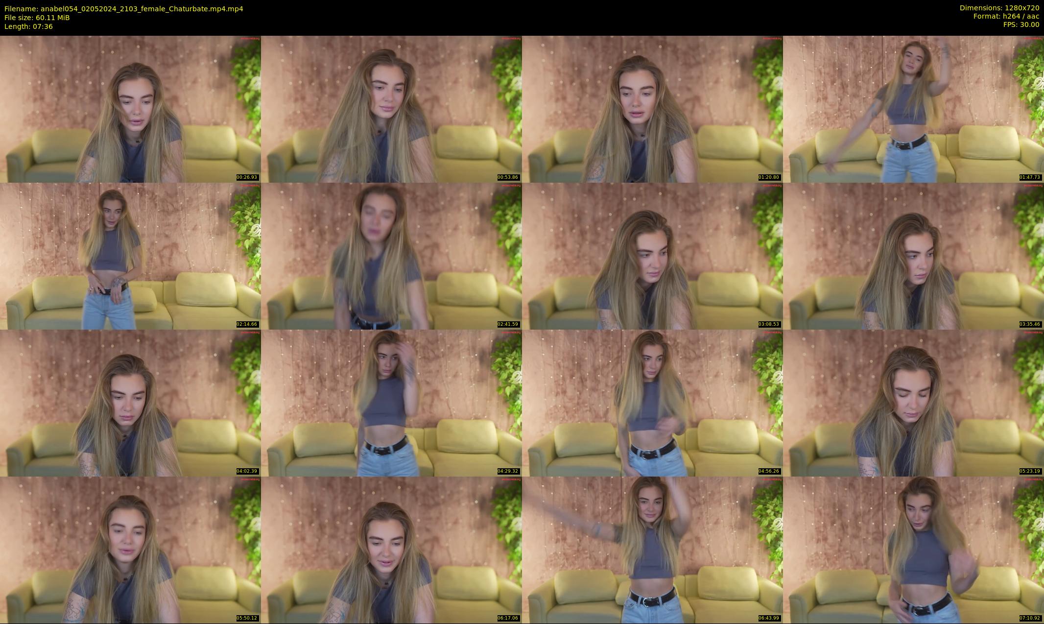 anabel054 — 8 minute Chaturbate female cam show recording, 720p, May 2, 2024