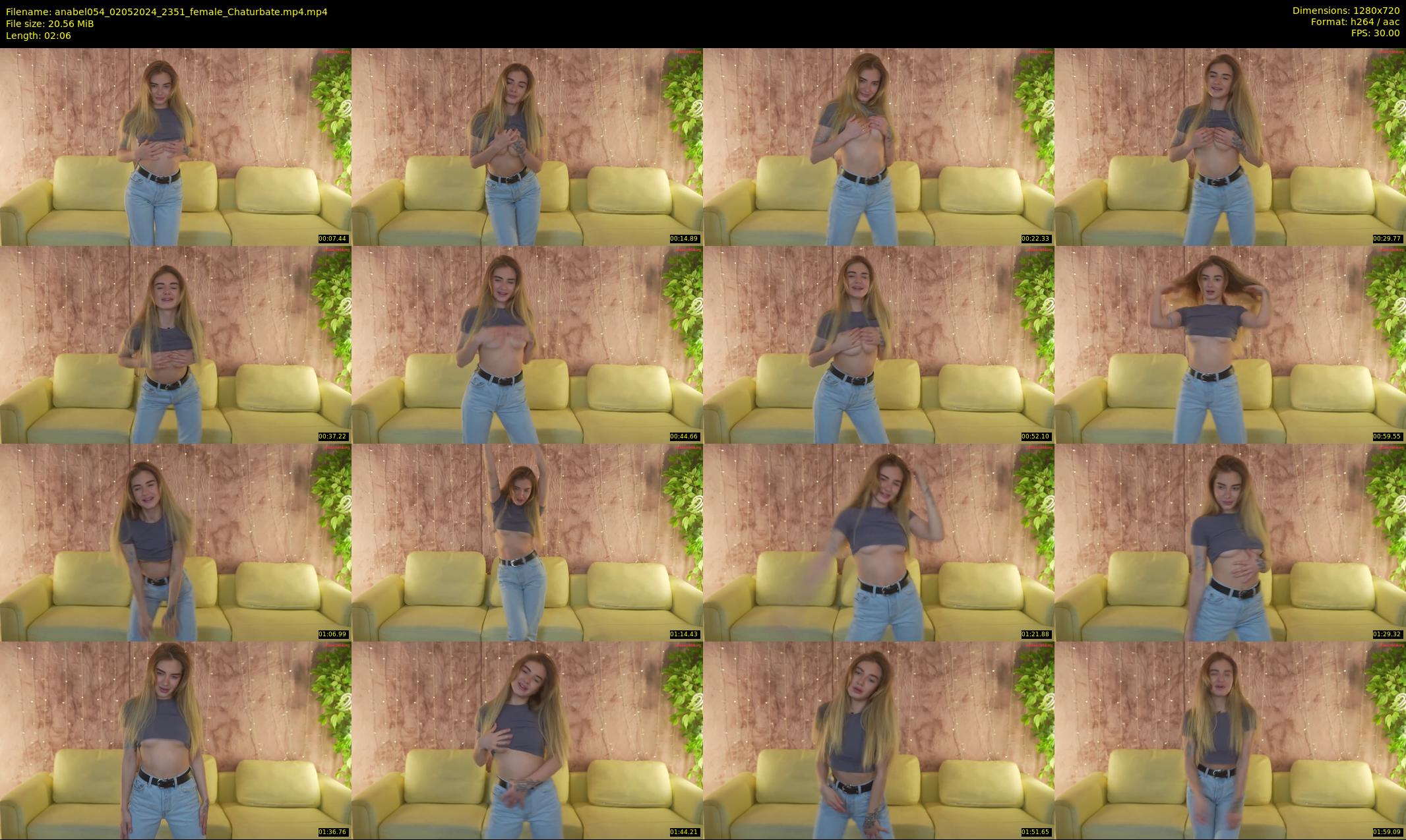 anabel054 — 3 minute Chaturbate female cam show recording, 720p, May 2, 2024