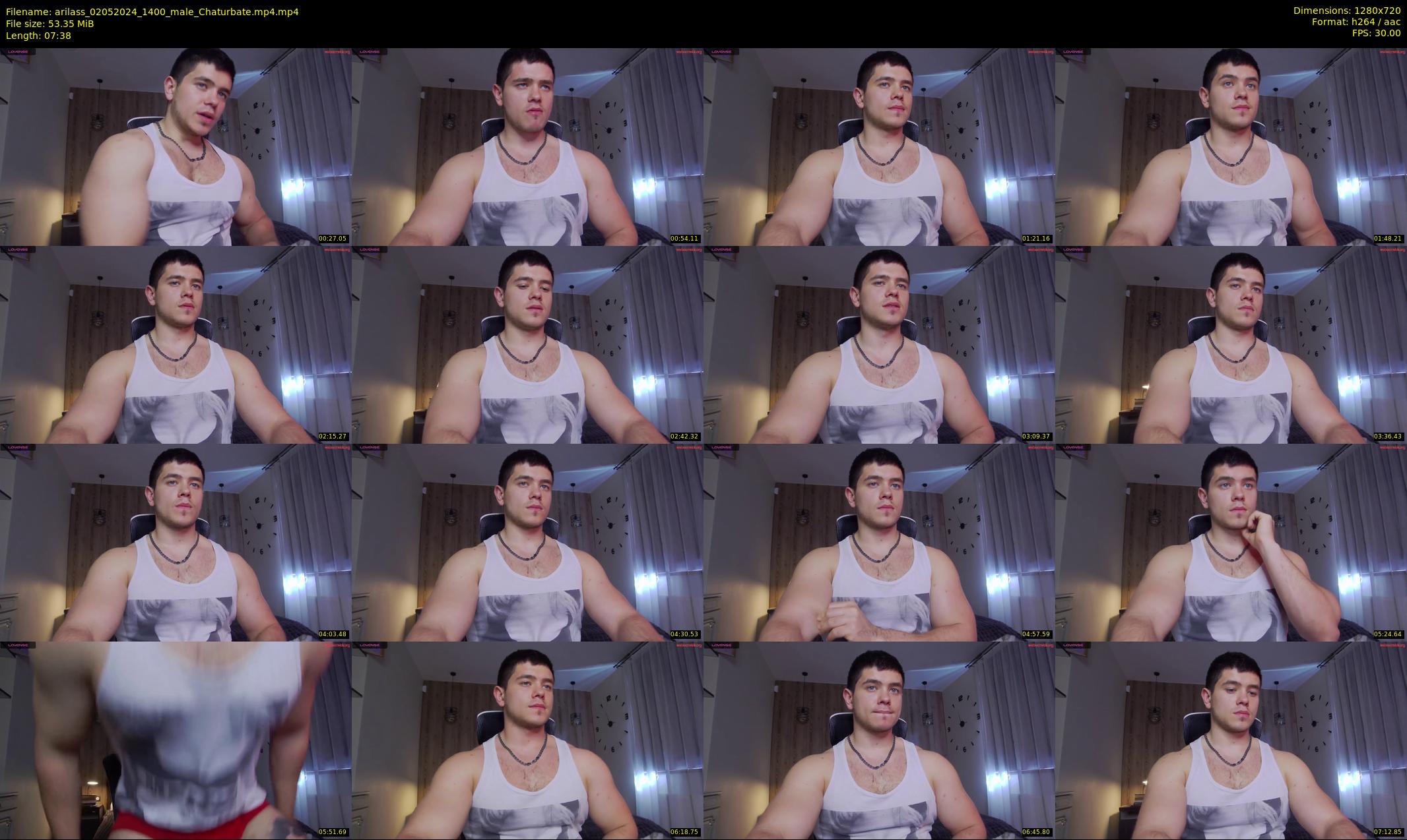 arilass — 8 minute Chaturbate male cam show recording, 720p, May 2, 2024