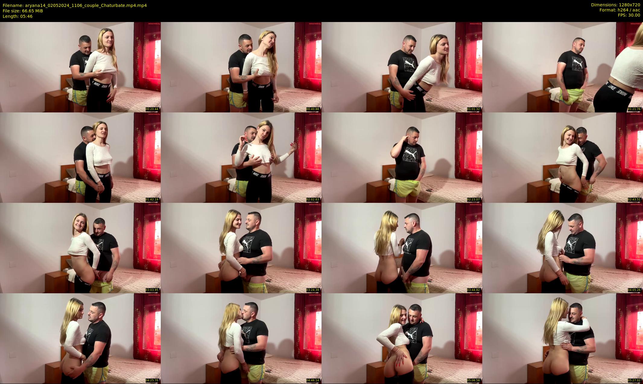 aryana14 — 6 minute Chaturbate couple cam show recording, 720p, May 2, 2024