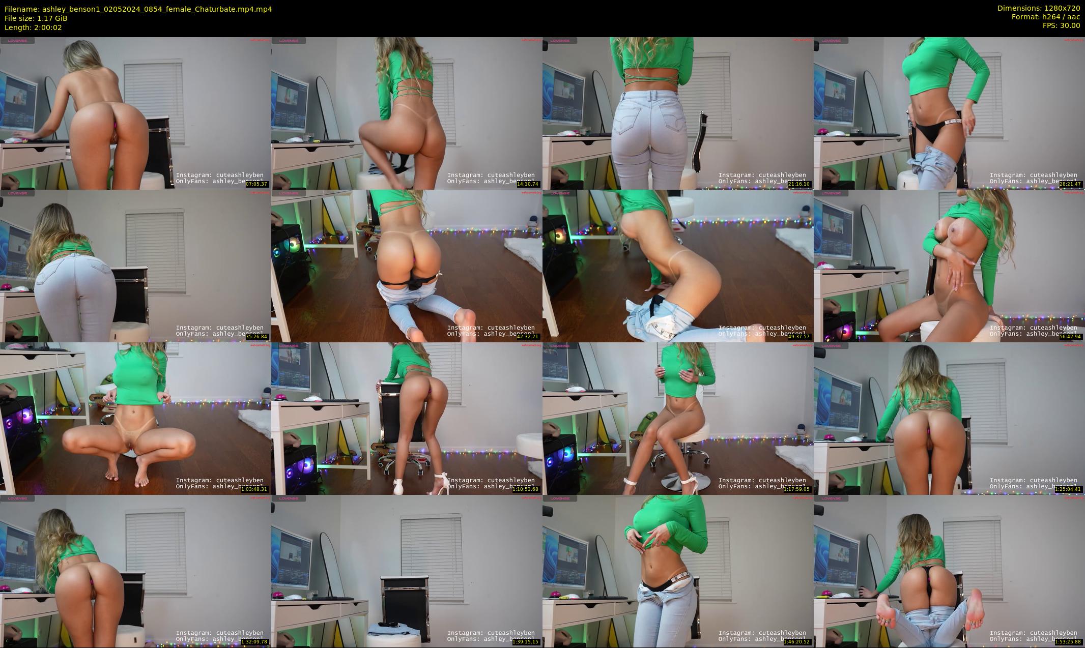 ashley_benson1 — 121 minute Chaturbate female cam show recording, 720p, May 2, 2024
