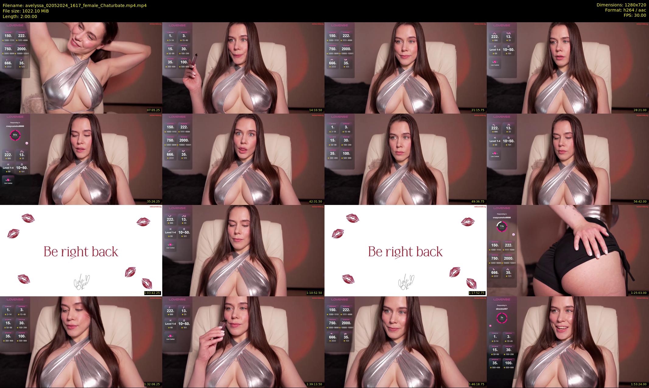 avelyssa — 120 minute Chaturbate female cam show recording, 720p, May 2, 2024
