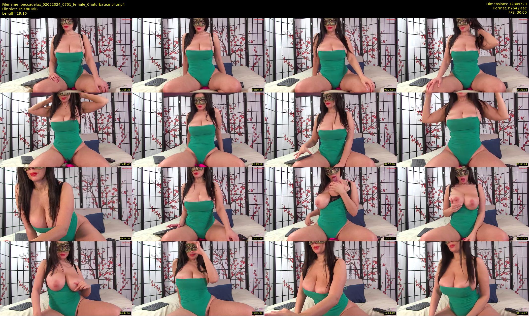 beccadelux — 20 minute Chaturbate female cam show recording, 720p, May 2, 2024
