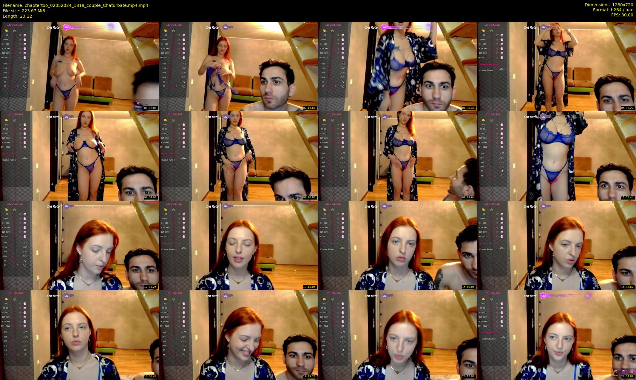 chaptertoo — 24 minute Chaturbate couple cam show recording, 720p, May 2, 2024