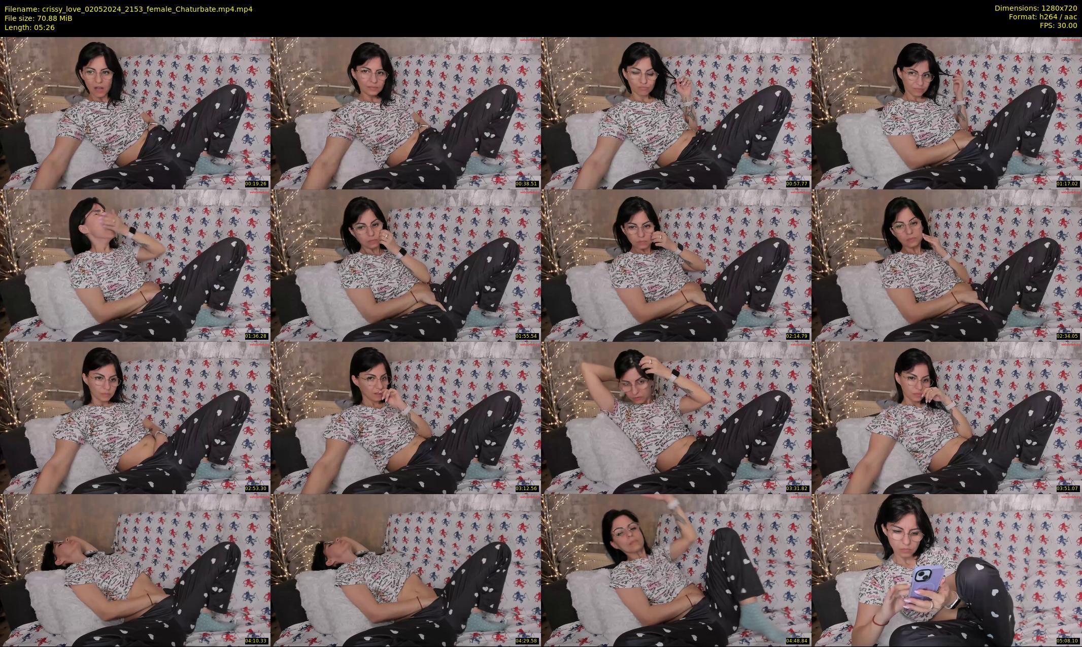 crissy_love — 6 minute Chaturbate female cam show recording, 720p, May 2, 2024