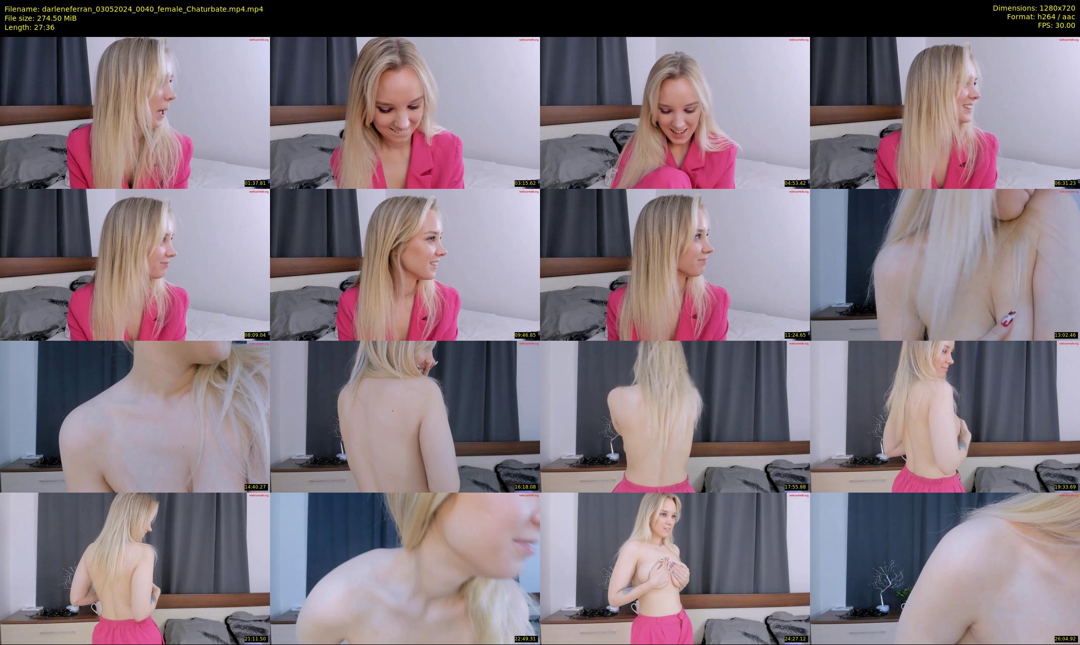 darleneferran — 28 minute Chaturbate female cam show recording, 720p, May 3, 2024