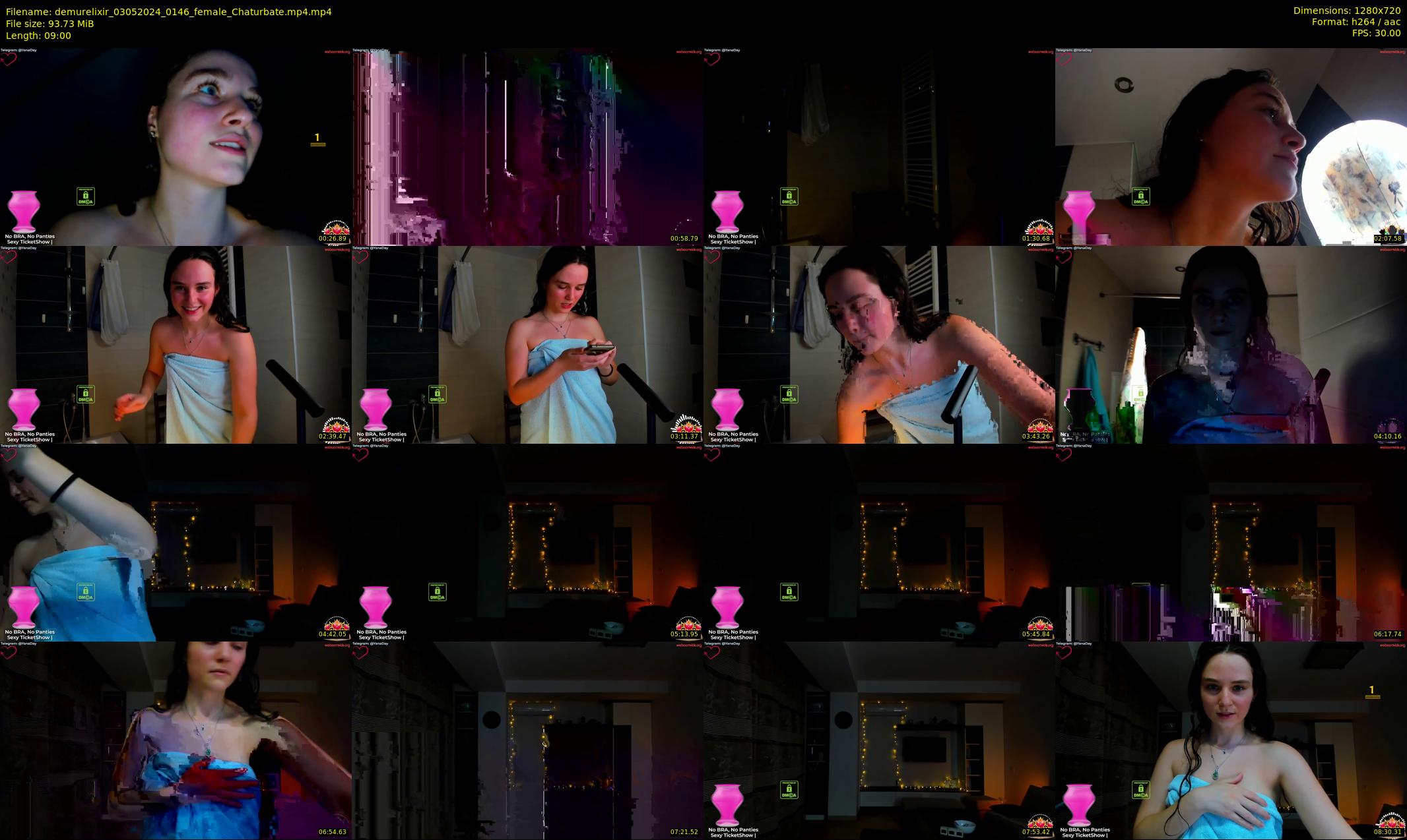 demurelixir — 9 minute Chaturbate female cam show recording, 720p, May 3, 2024