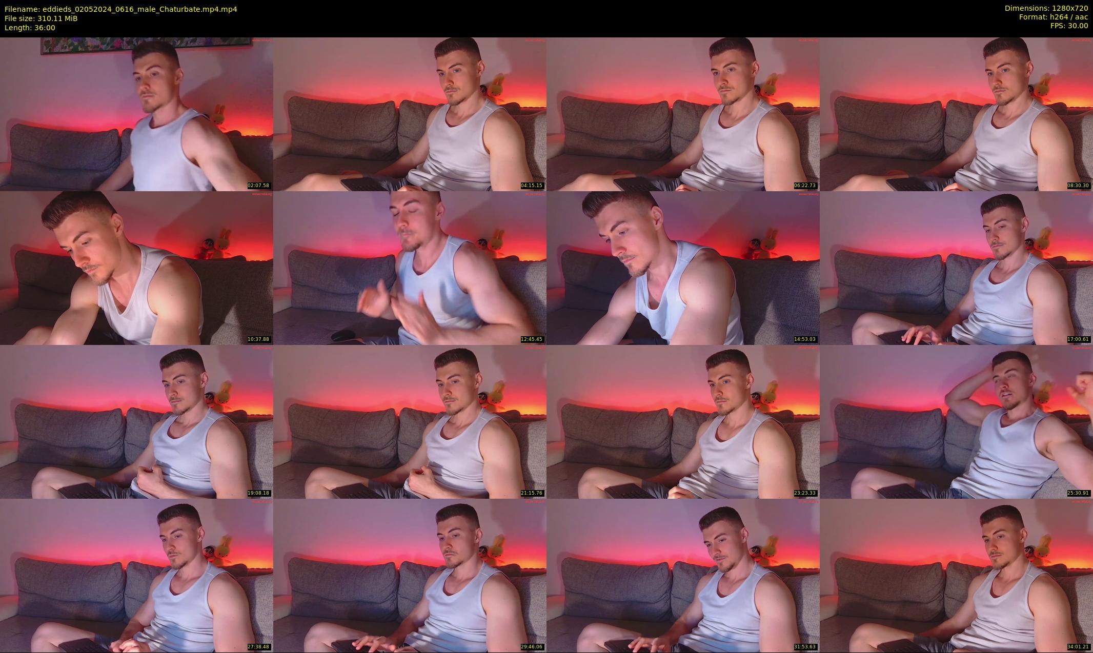 eddieds — 36 minute Chaturbate male cam show recording, 720p, May 2, 2024