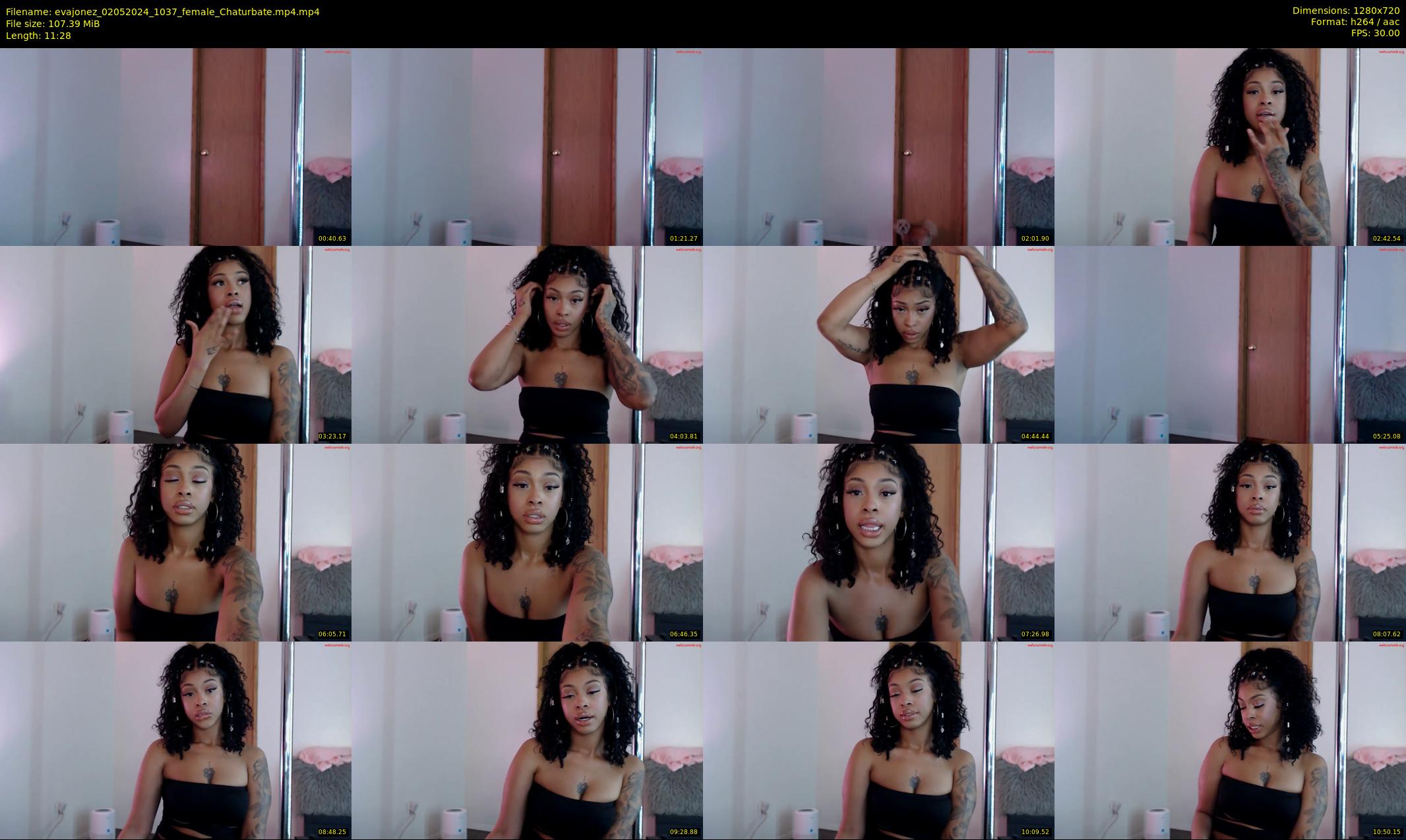 evajonez — 12 minute Chaturbate female cam show recording, 720p, May 2, 2024