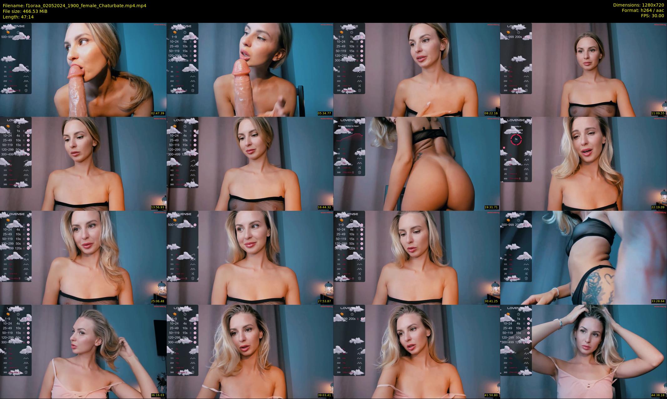 f1oraa — 48 minute Chaturbate female cam show recording, 720p, May 2, 2024
